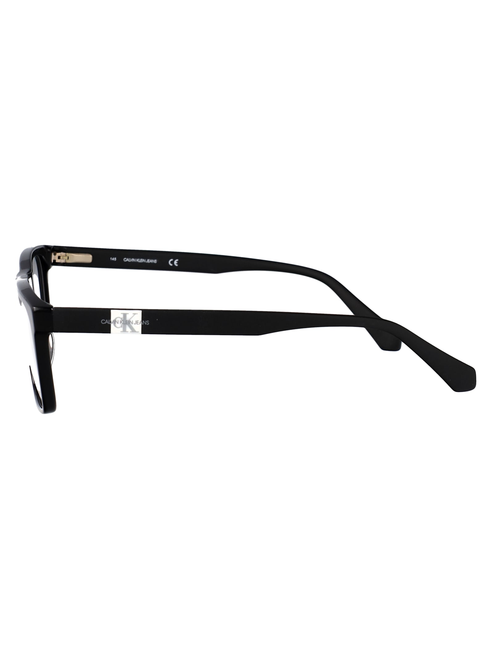 Calvin Klein Jeans Est.1978 Calvin Klein Jeans Black Acetate Glasses In Black