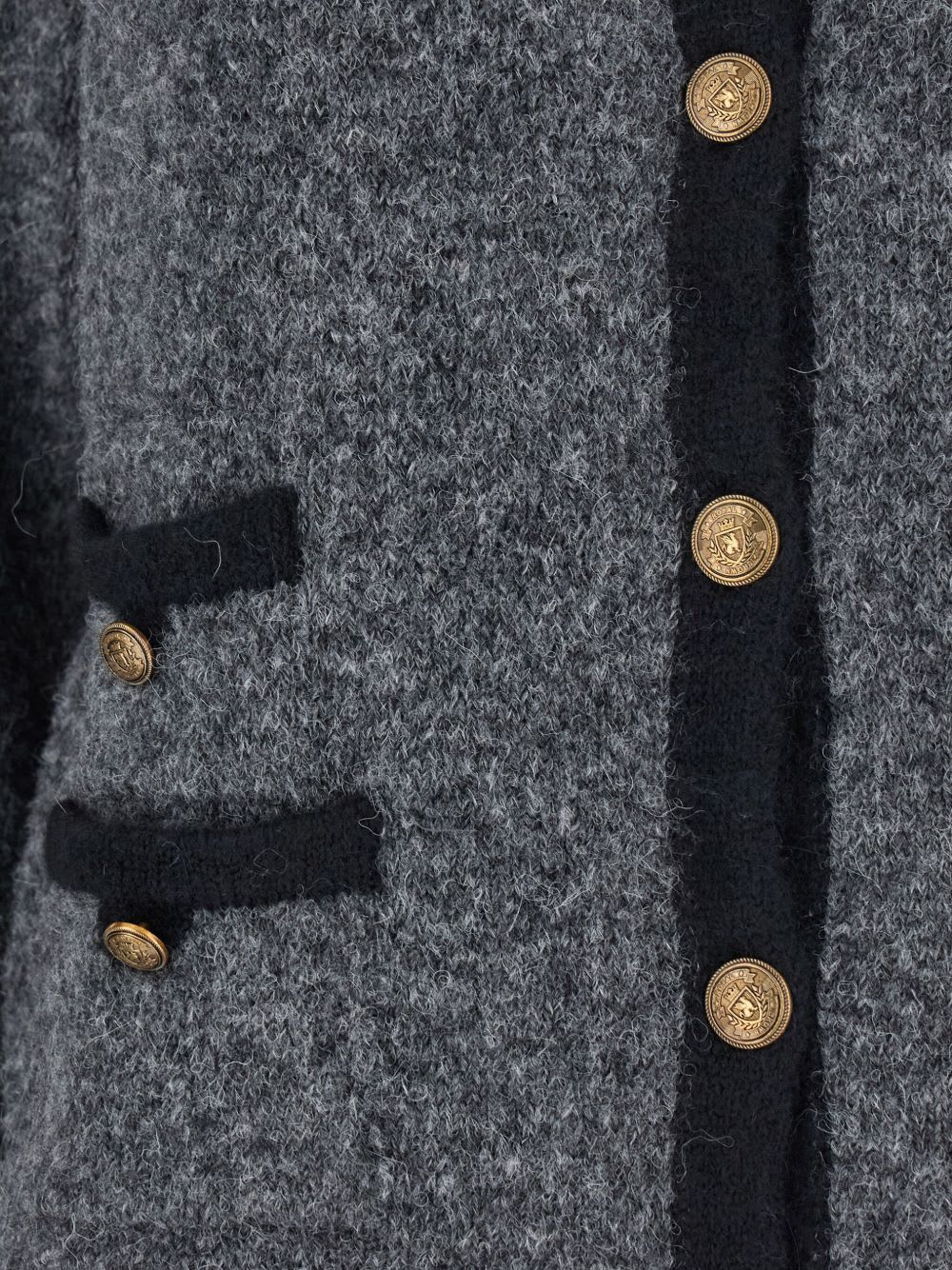 Semicouture Grey 'dulcinea' Cardigan In Gray