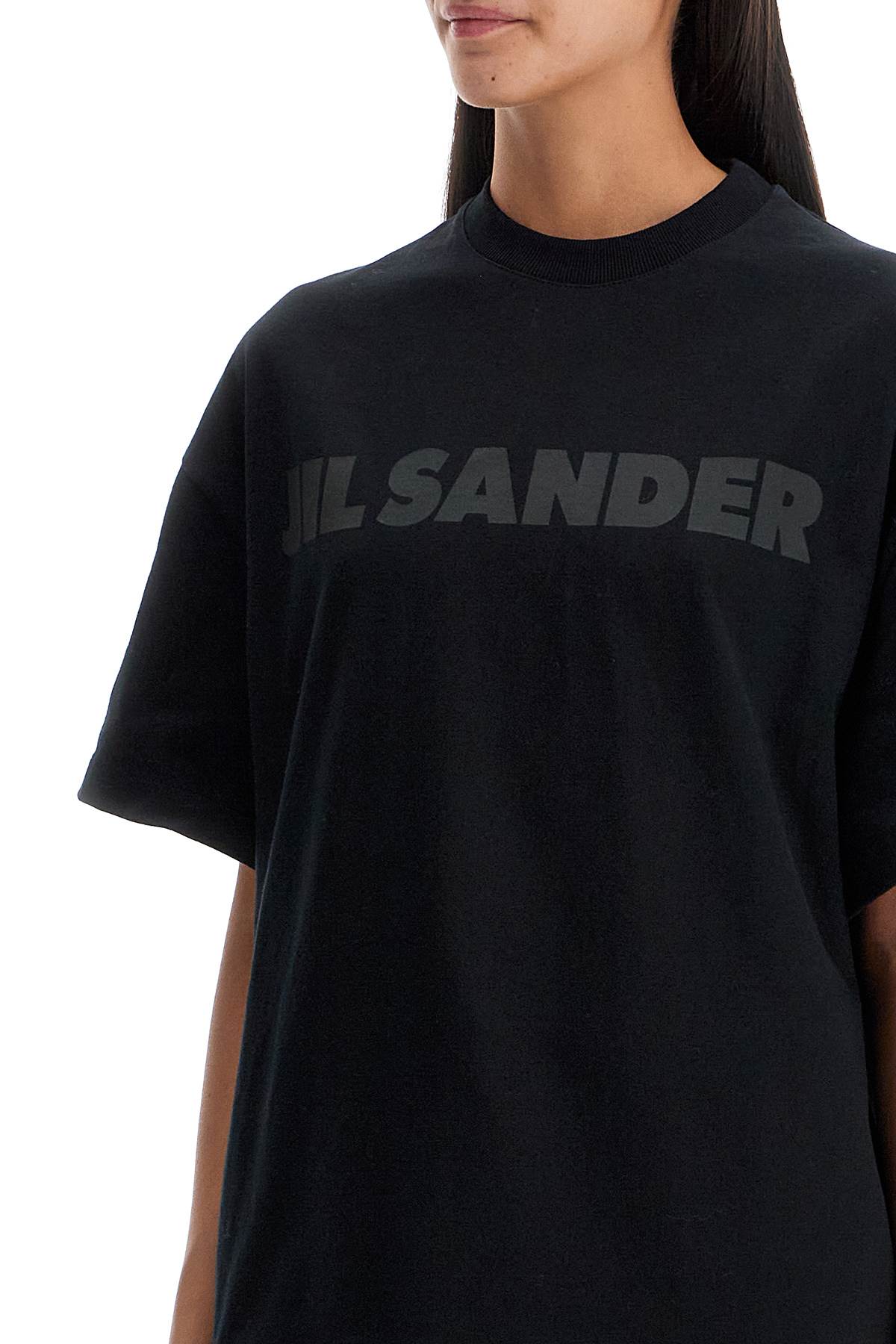 Shop Jil Sander Oversized T-shirt With In Black (black)