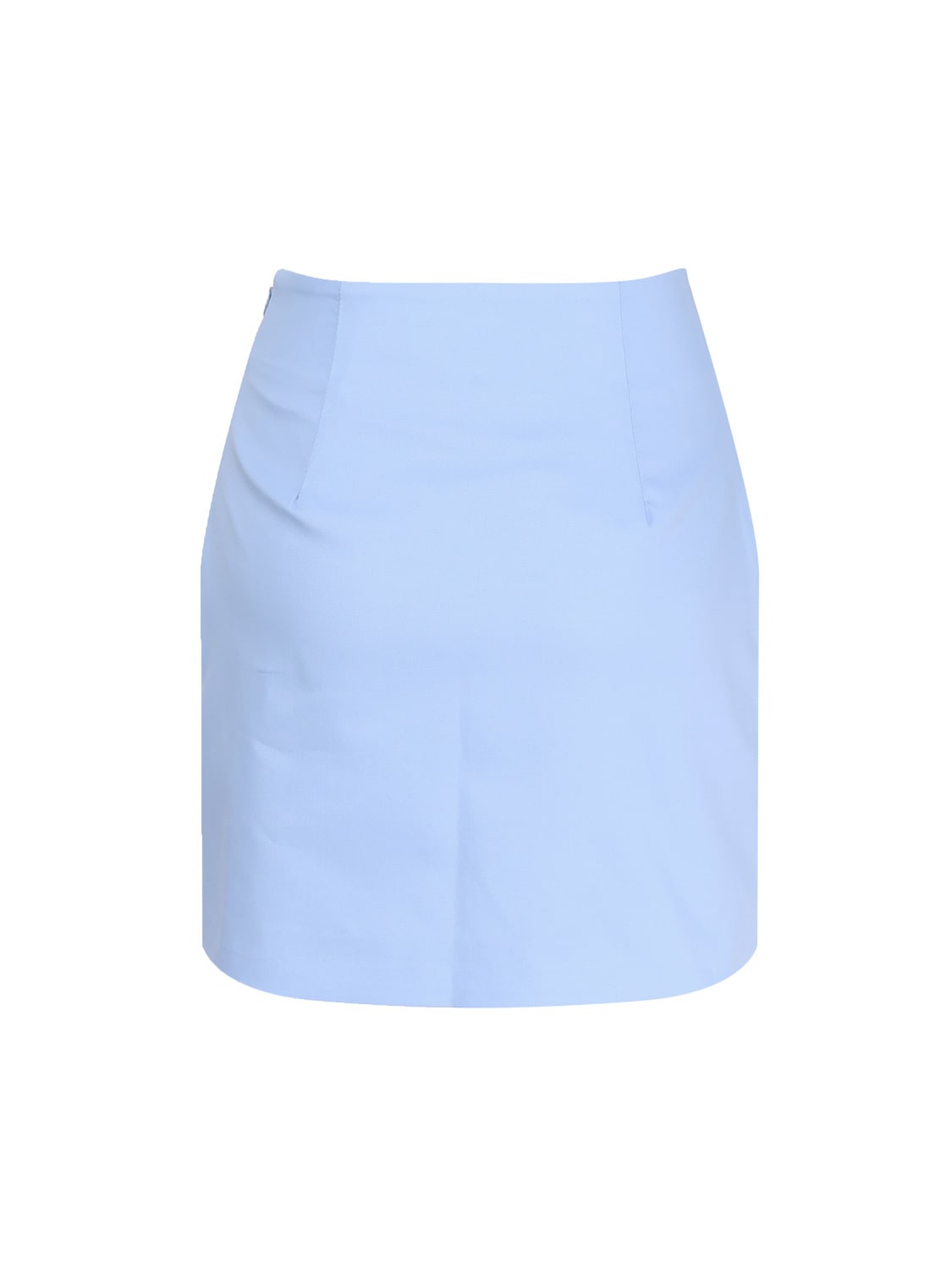 Shop The Andamane Gioia Miniskirt With Side Slit In Blue