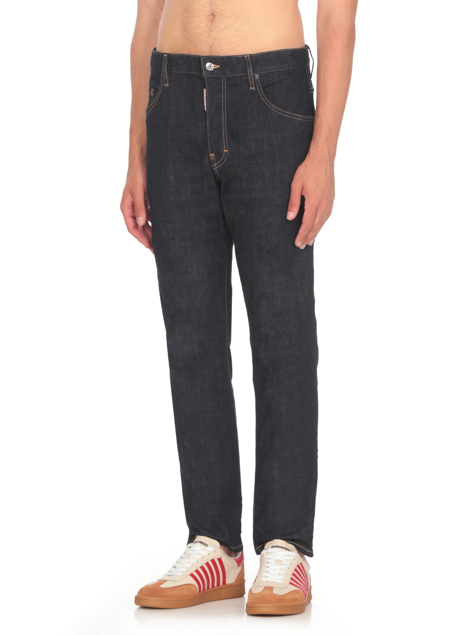 Shop Dsquared2 Skater Jeans In Blue