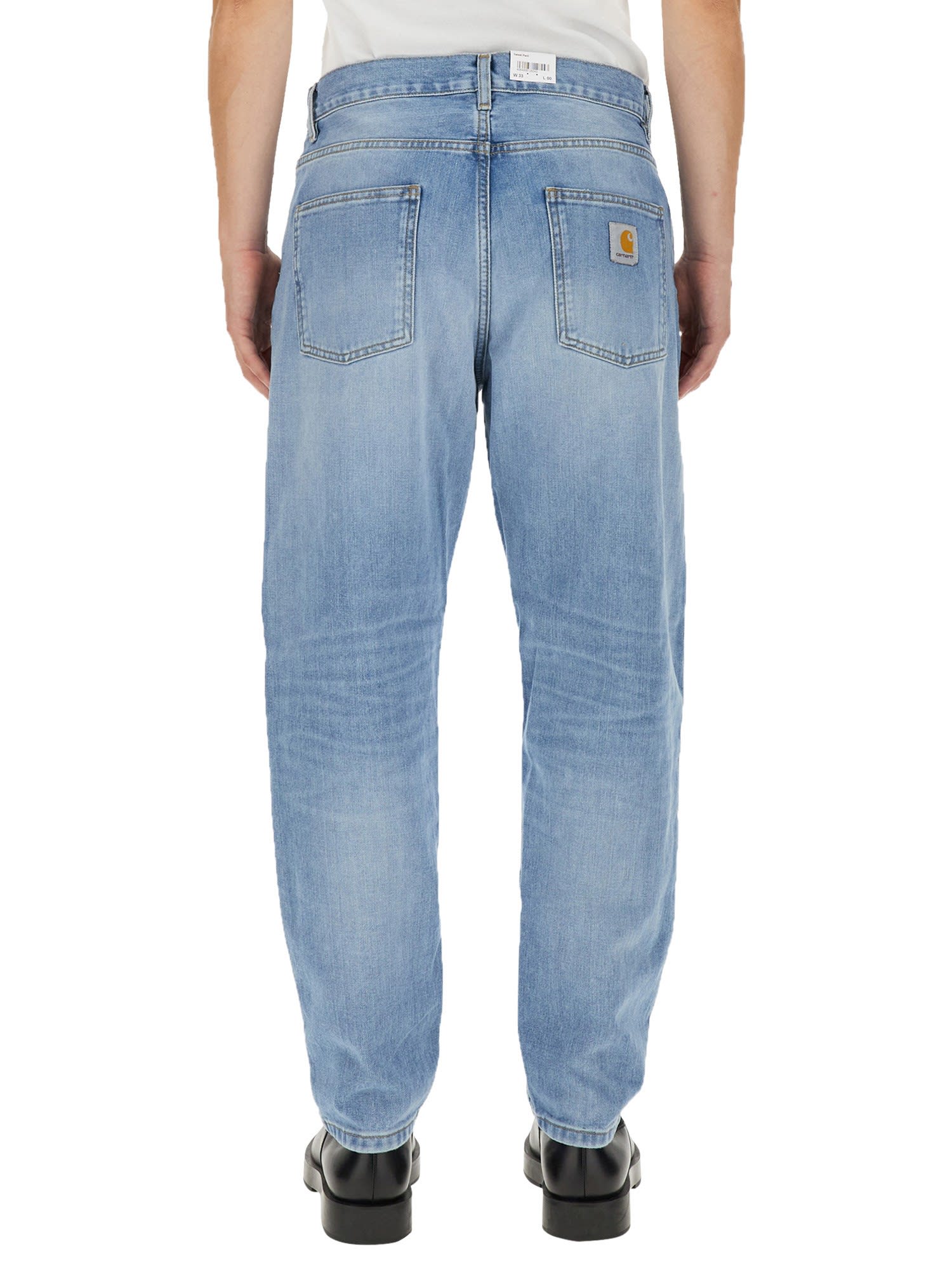 Shop Carhartt Newel Jeans In Azzurro