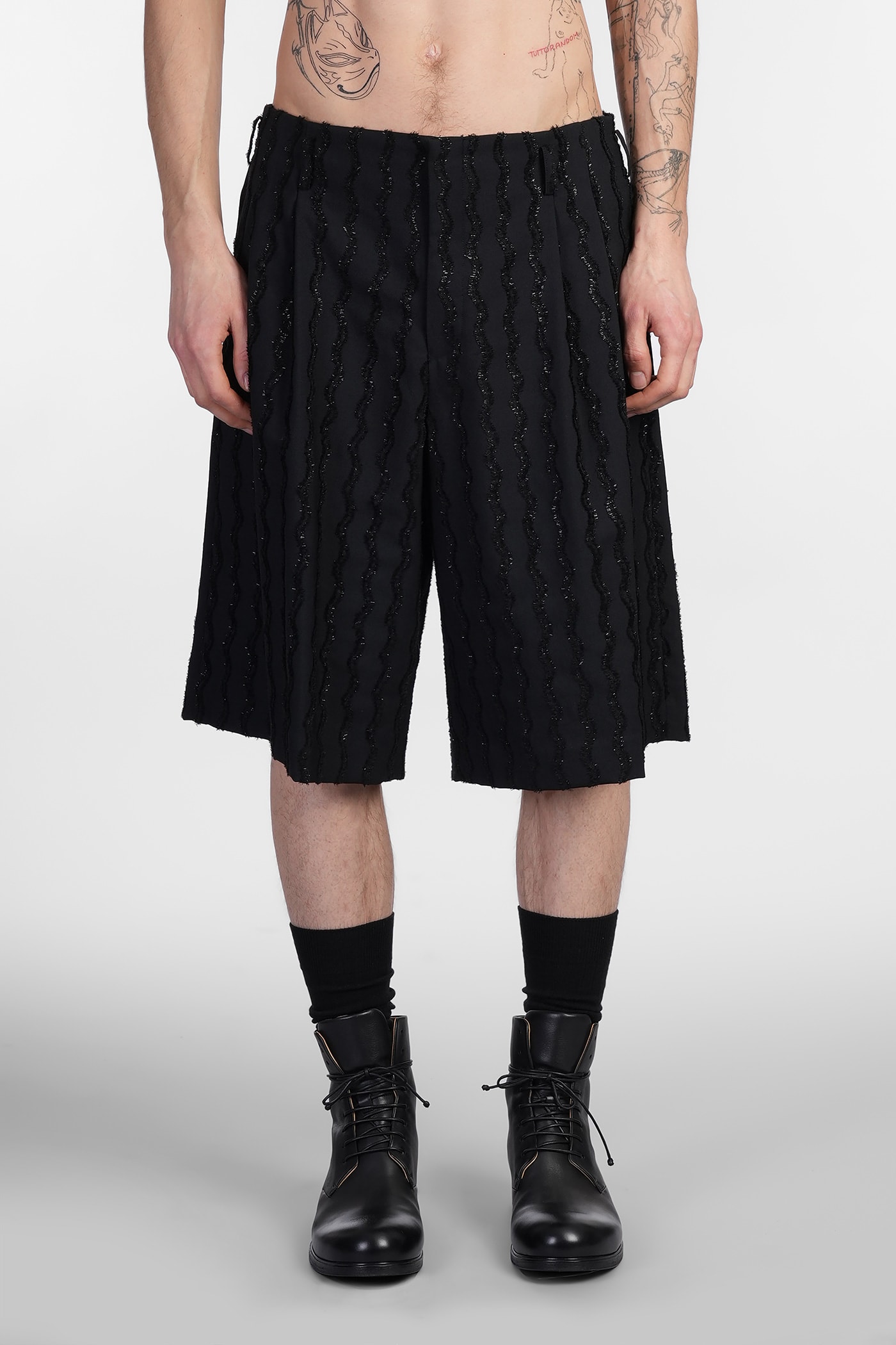 Shorts In Black Wool