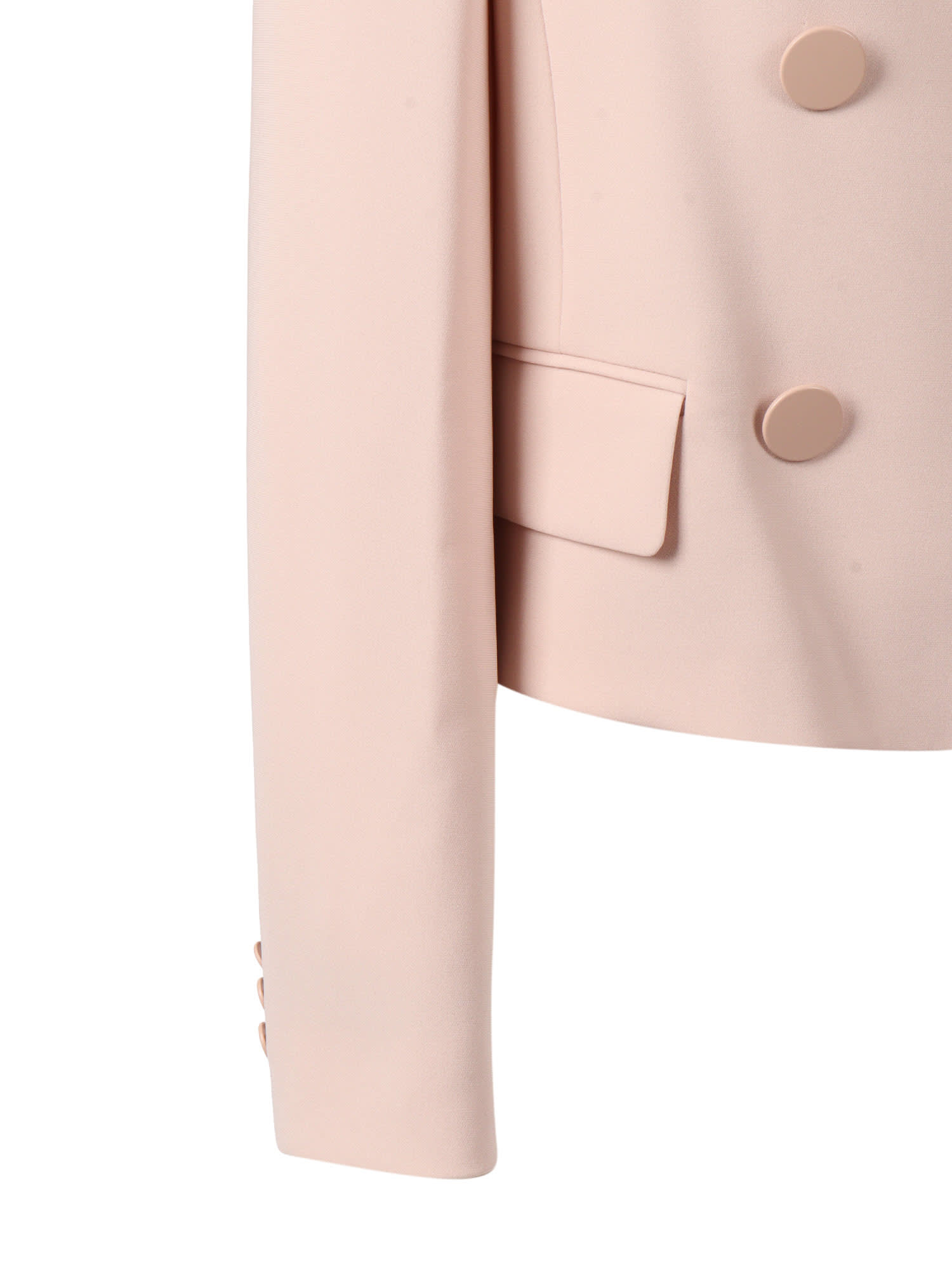 Max Mara Caprera Double-breasted Jacket In Pink