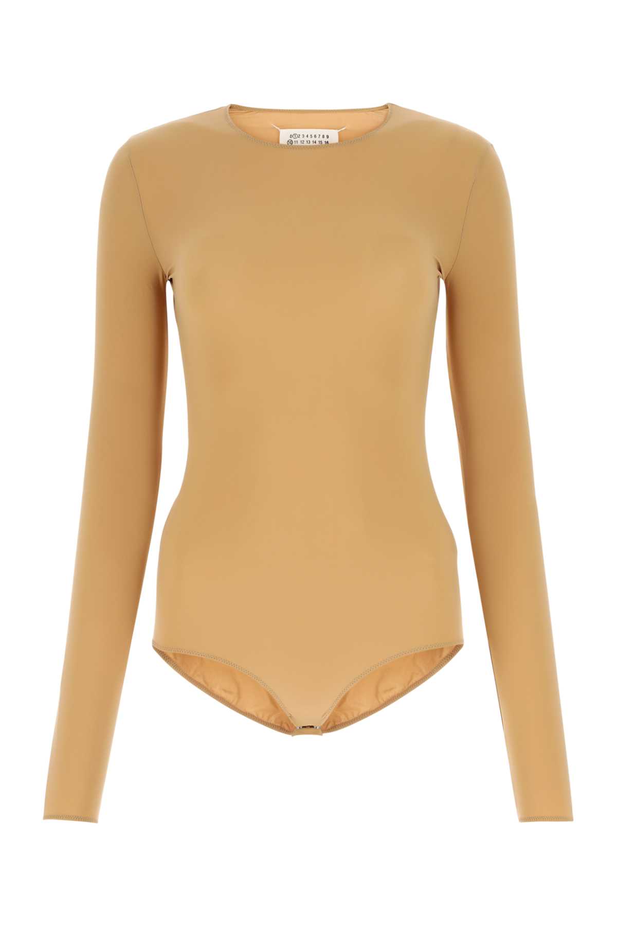 Shop Maison Margiela Skin Pink Stretch Nylon Bodysuit In 131