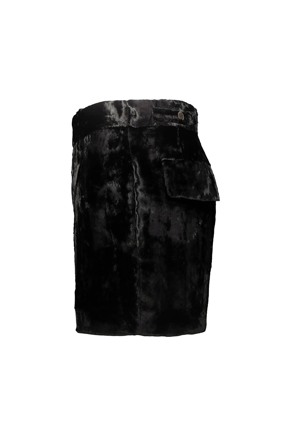 Shop Sapio N°7c Velvet Shorts In Blk