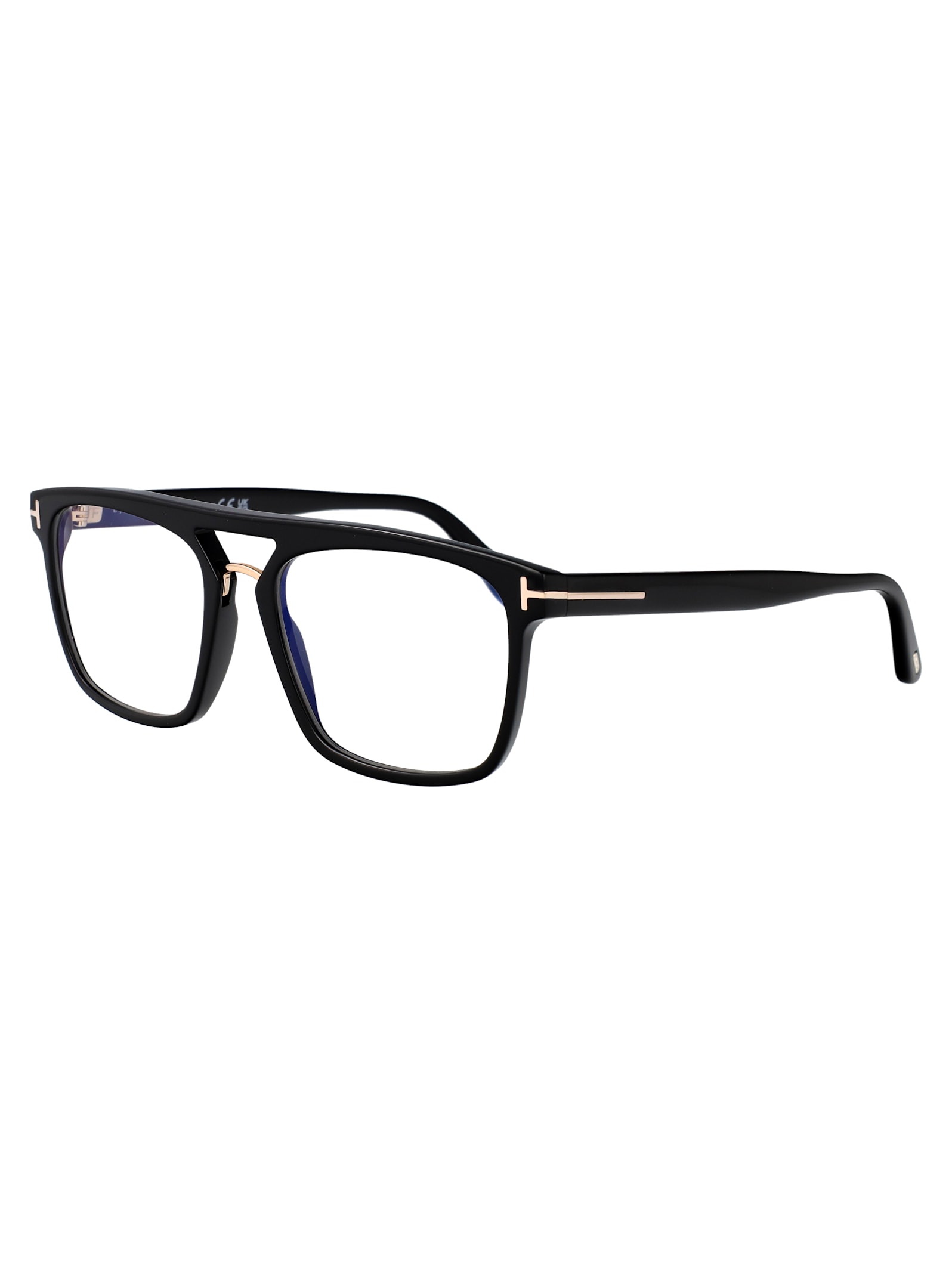 Tom Ford Ft5942-b Glasses In 001 Nero Lucido