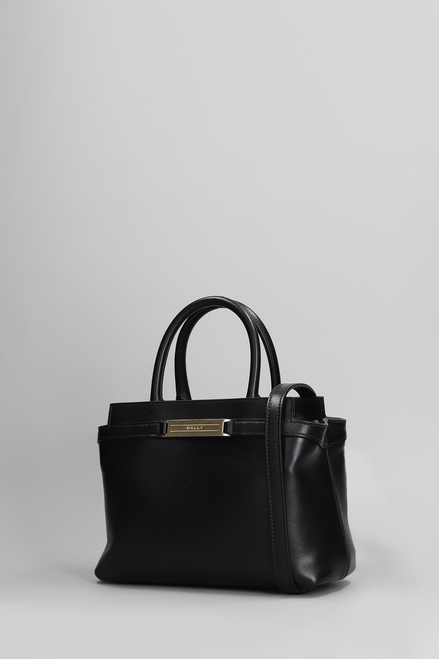 Bally Deco Daily S Shoulder Bag In Black Leather