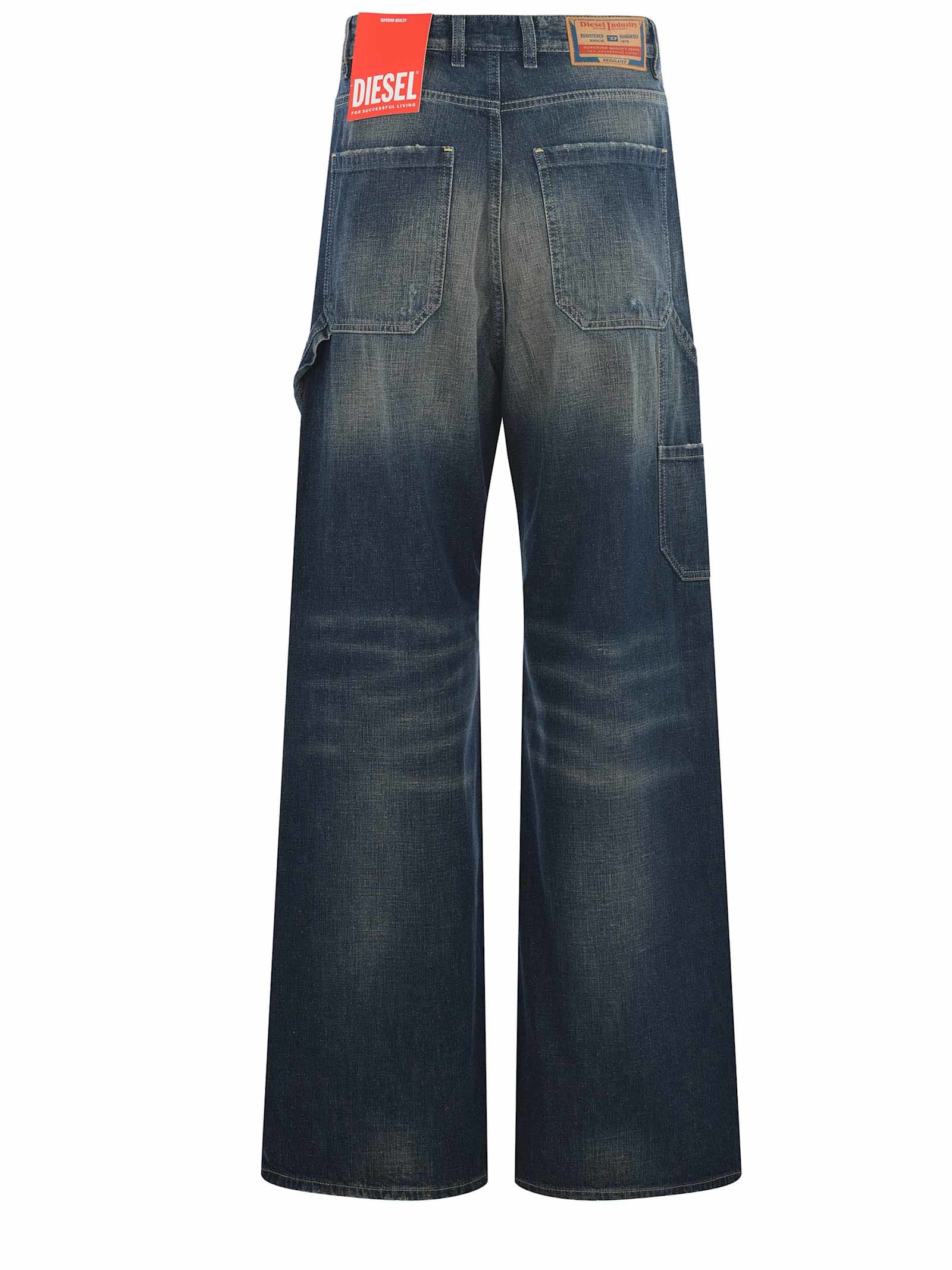 Shop Diesel Jeans  1996 D-sire Made Of Denim In Blue