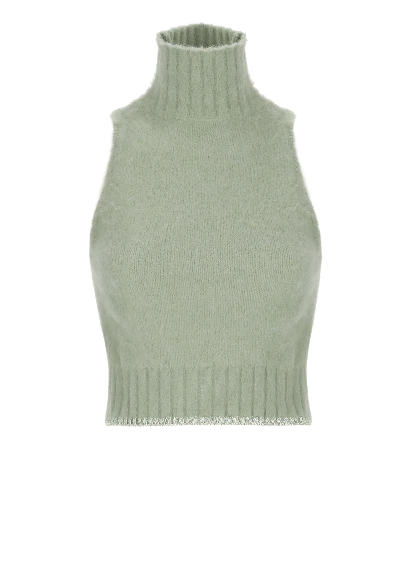 Cropped Turtleneck Sweater