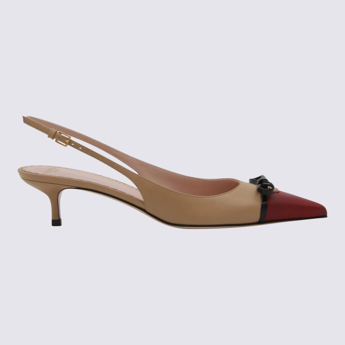 Malone Souliers Cream Leather Pumps