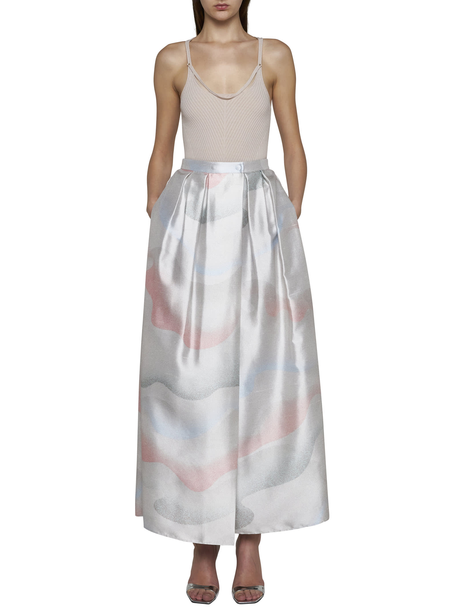 Shop Giorgio Armani Skirt In Printed