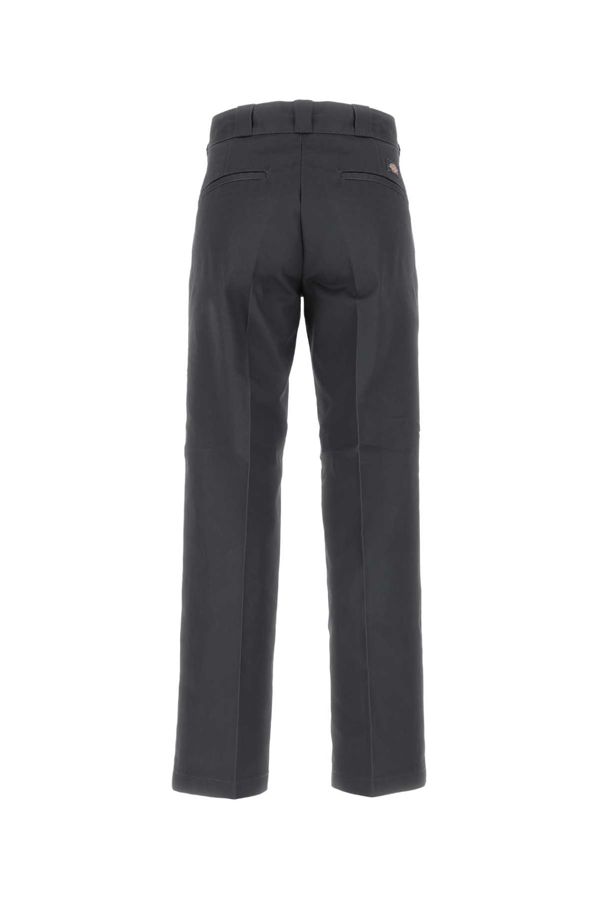 Shop Dickies Dark Grey Polyester Blend Pant In Charcoalgrey
