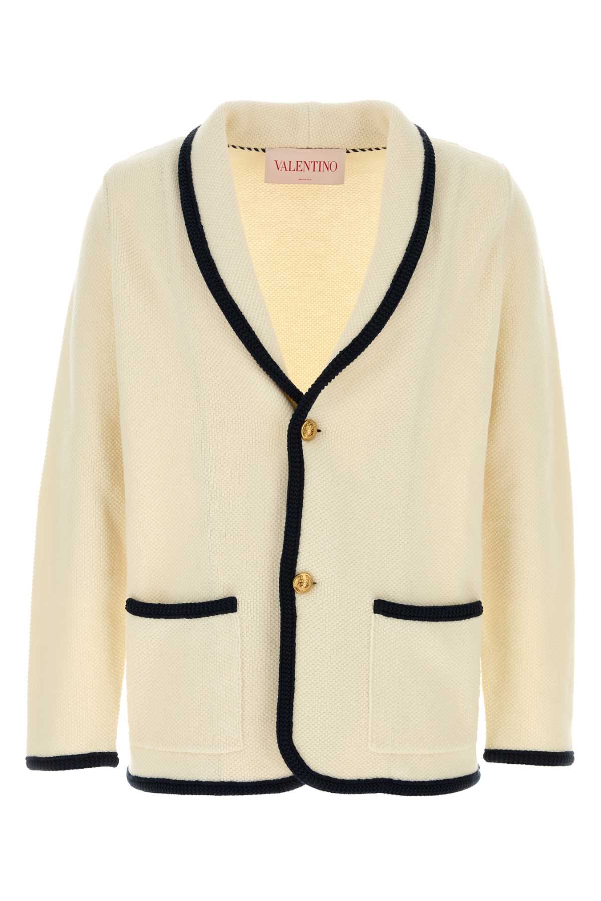 Ivory Wool Blend Blazer