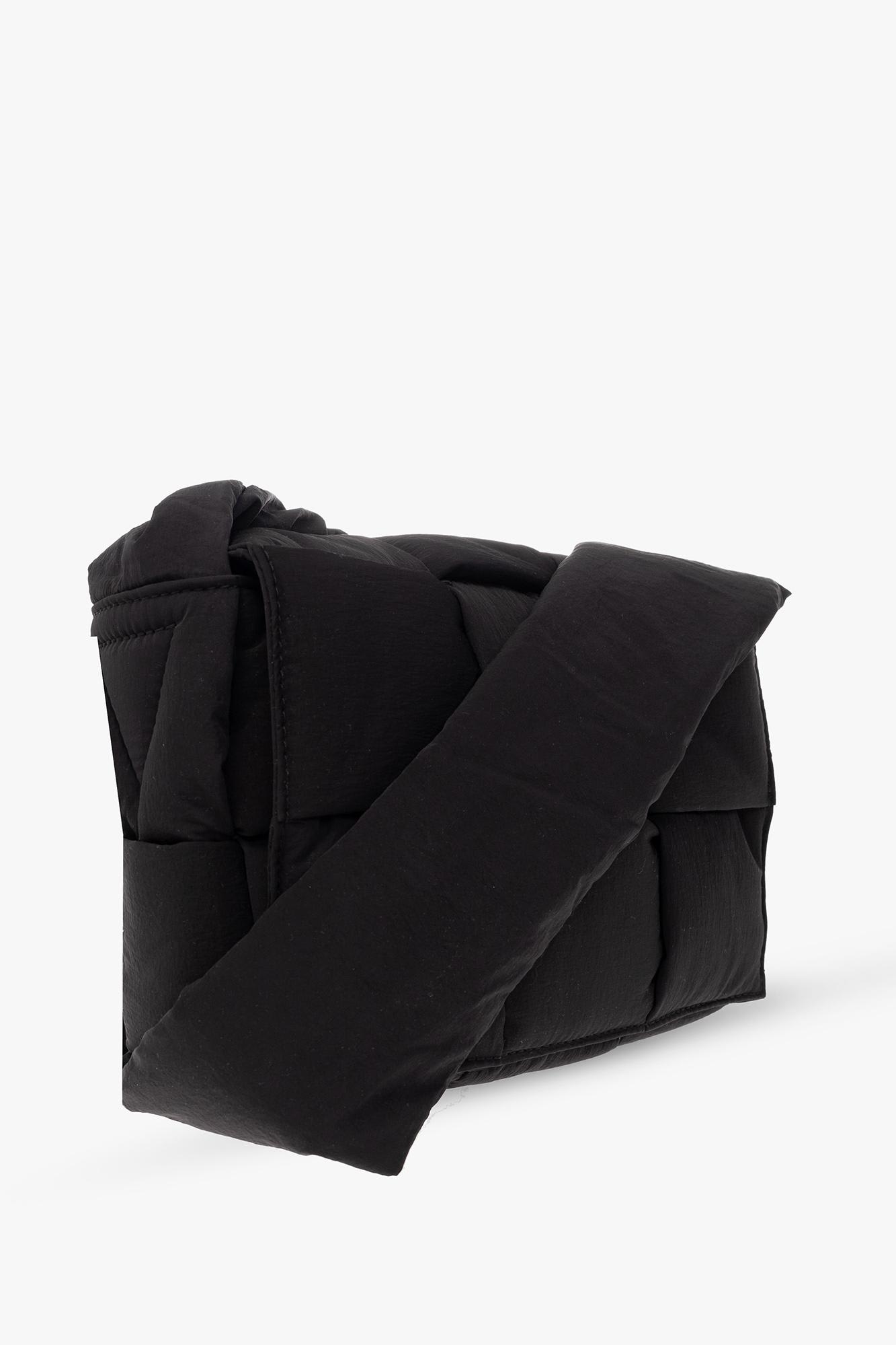 Bottega Veneta Padded Tech Cassette Piccola Crossbody Bag In Black