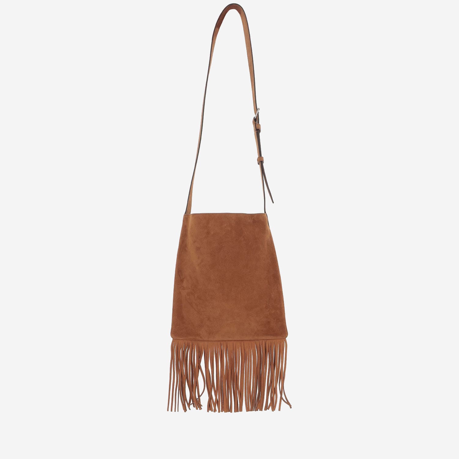 VALENTINO GARAVANI VALENTINO GARAVANI NELLCÔTE SUEDE FRINGED SHOULDER BAG 