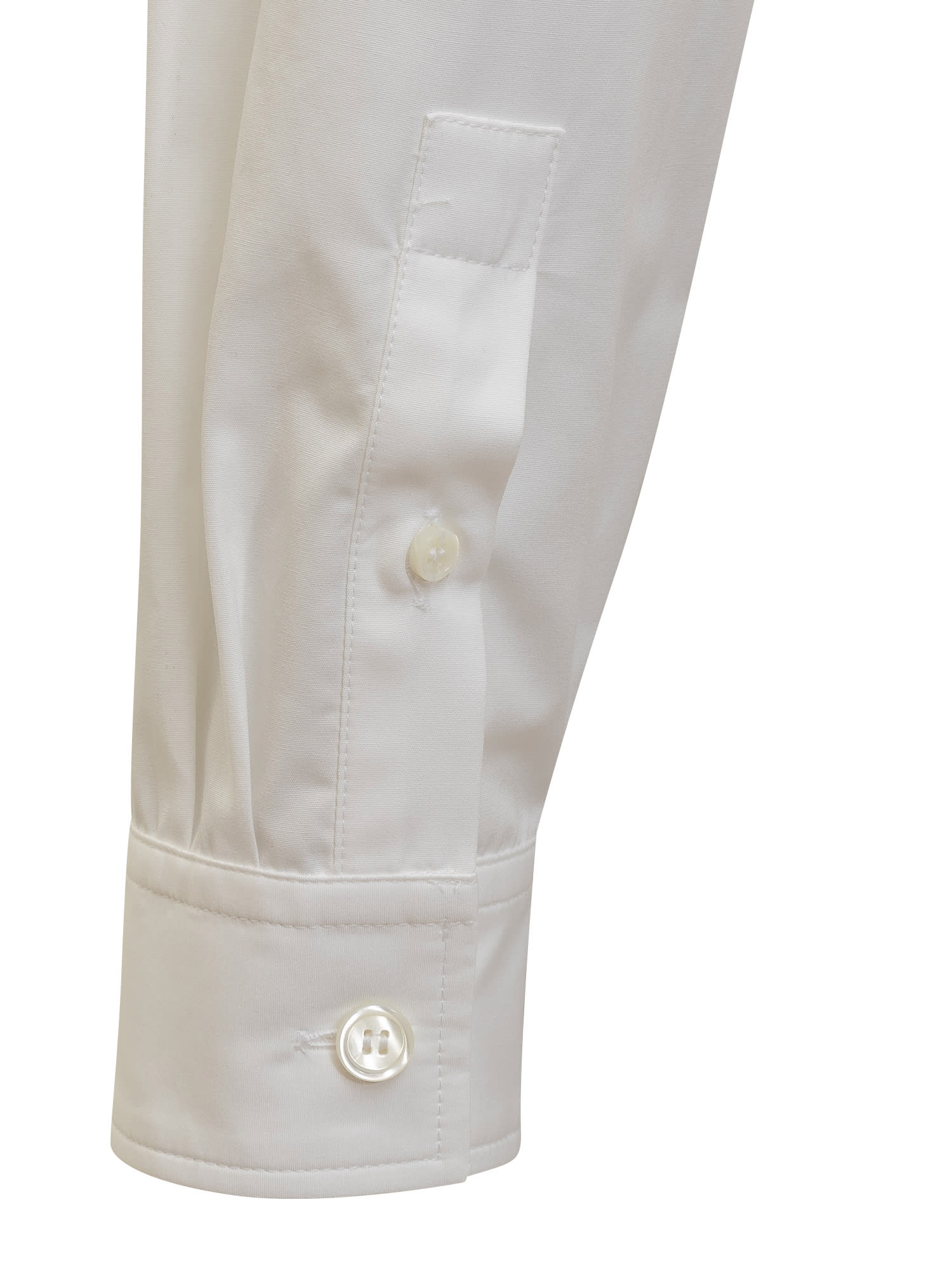 Givenchy 4g Cropped Shirt In White