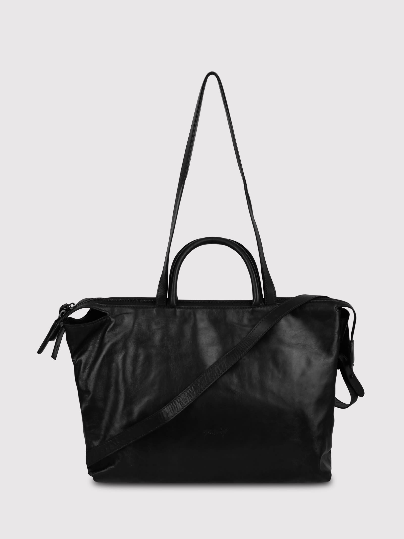 Shop Marsèll Marsell Logo-debossed Tote Bag