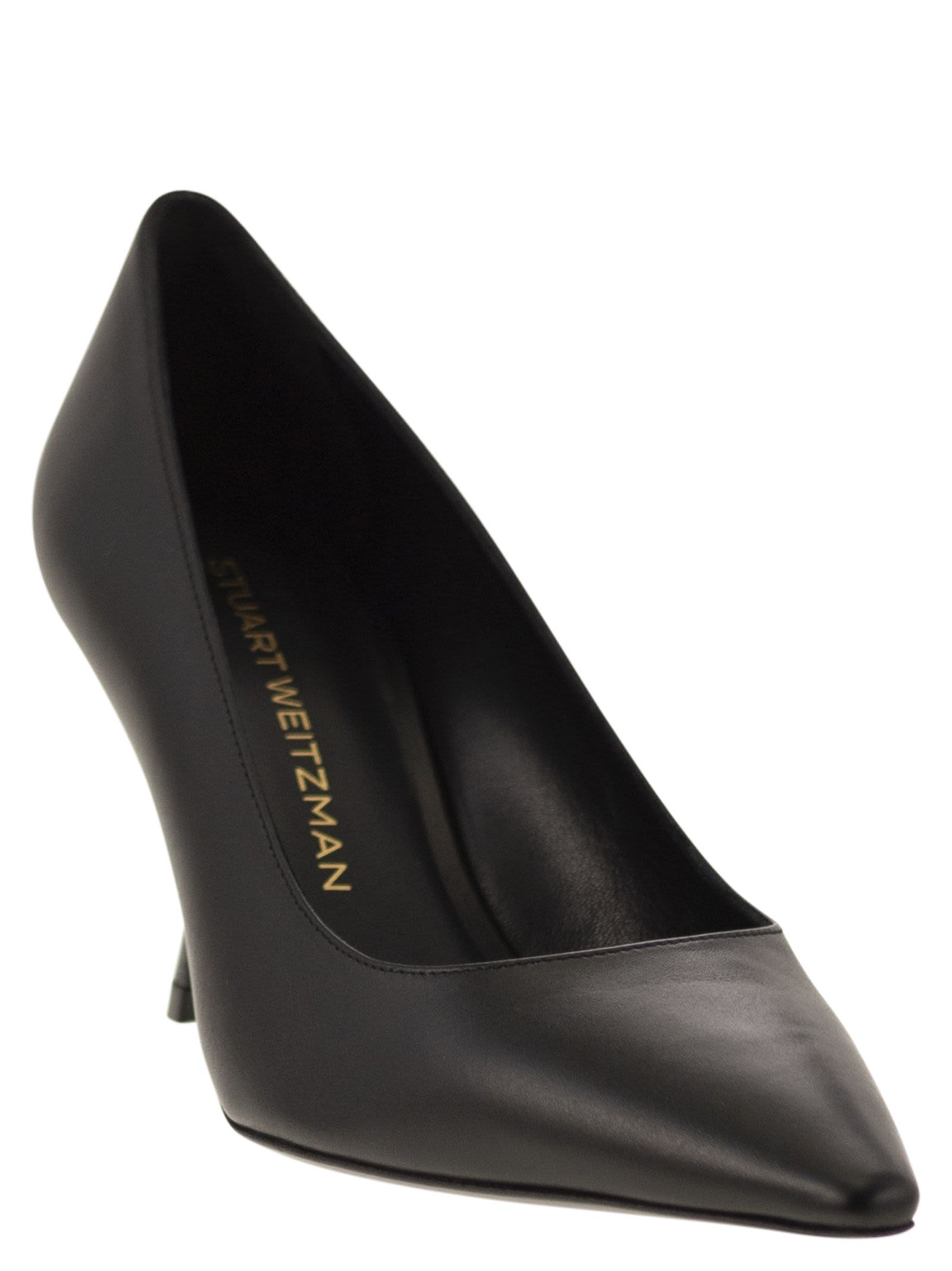 Stuart Weitzman Naomi Pointed-toe Pumps In Black