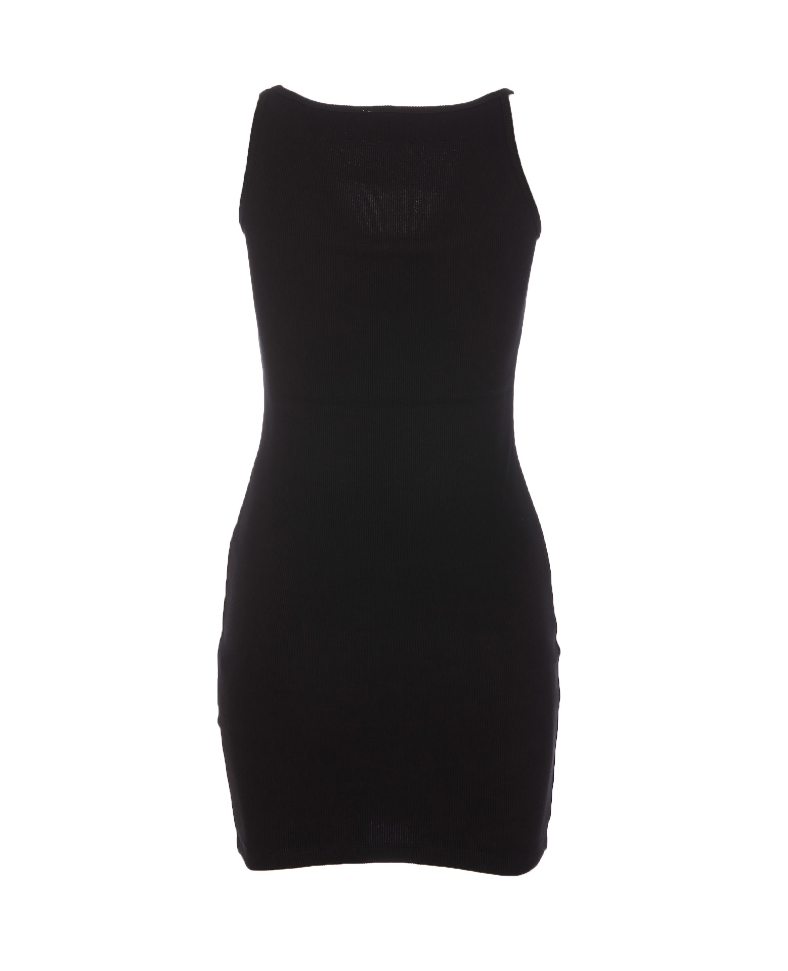 Shop Off-white Off Stamp Mini Dress In Black