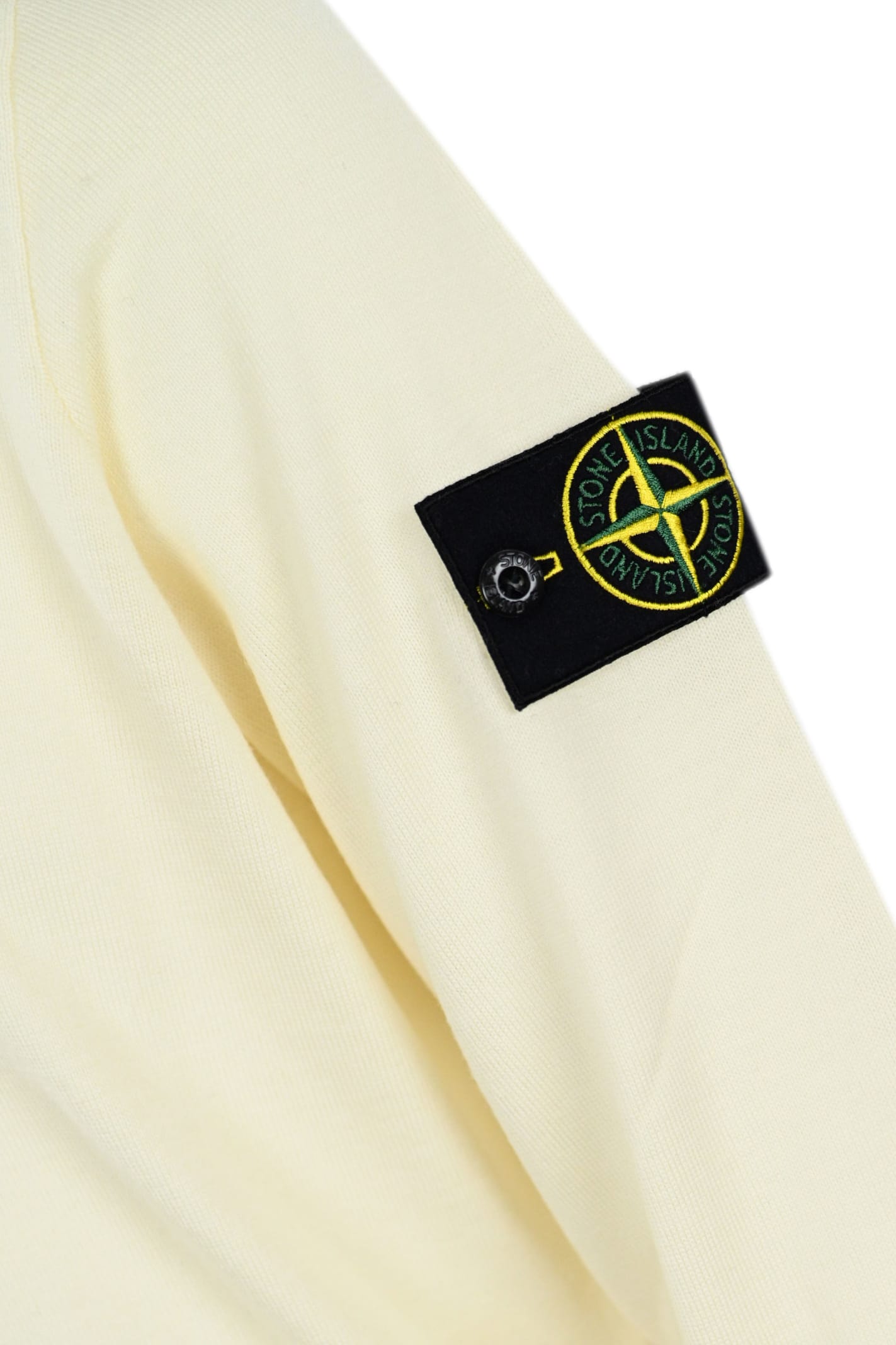 Shop Stone Island 510c4 Wool Sweater In Natural