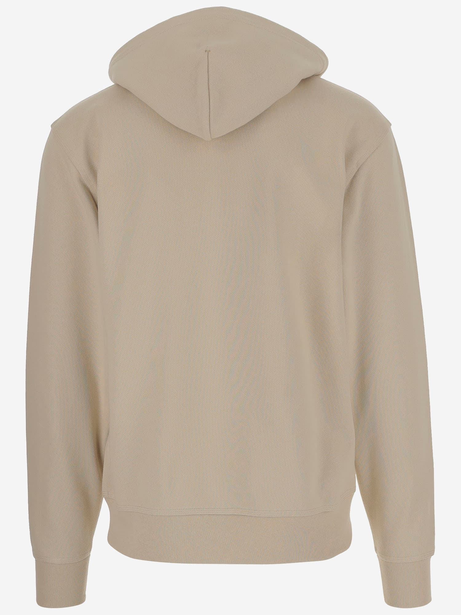 BURBERRY STRETCH COTTON SWEATSHIRT WITH LOGO 