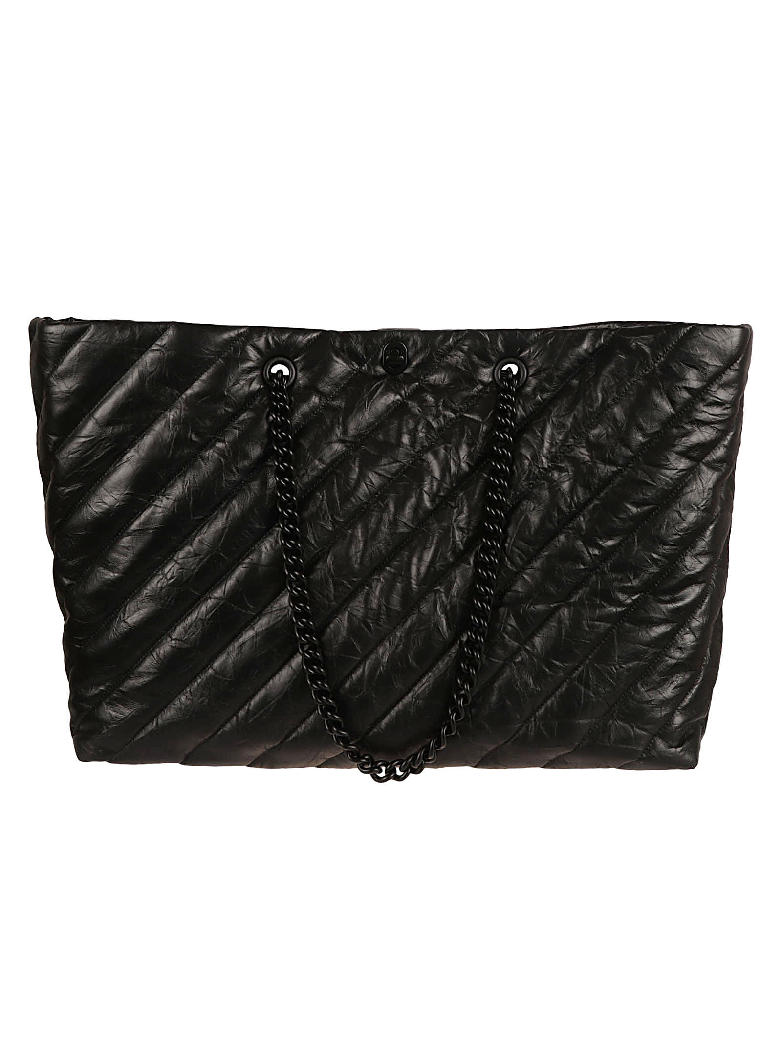 Balenciaga Crush Carry All Shoulder Bag In Black