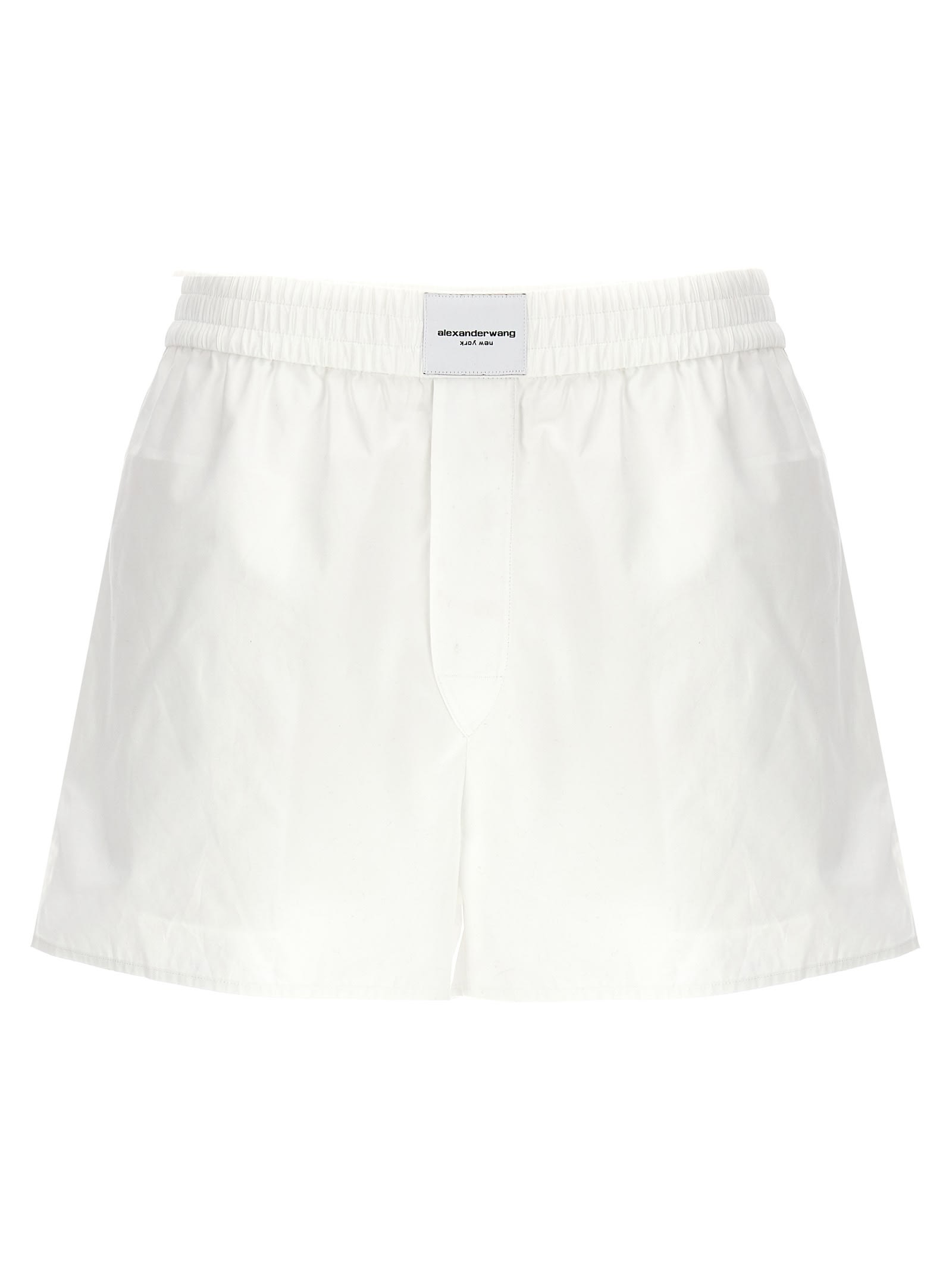 Shop Alexander Wang T Classic Boxer Shorts In White