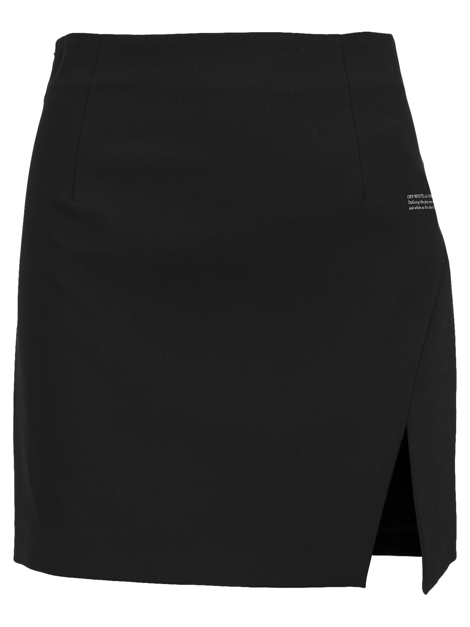 Off-White Off White Slit-detail High-waisted Skirt