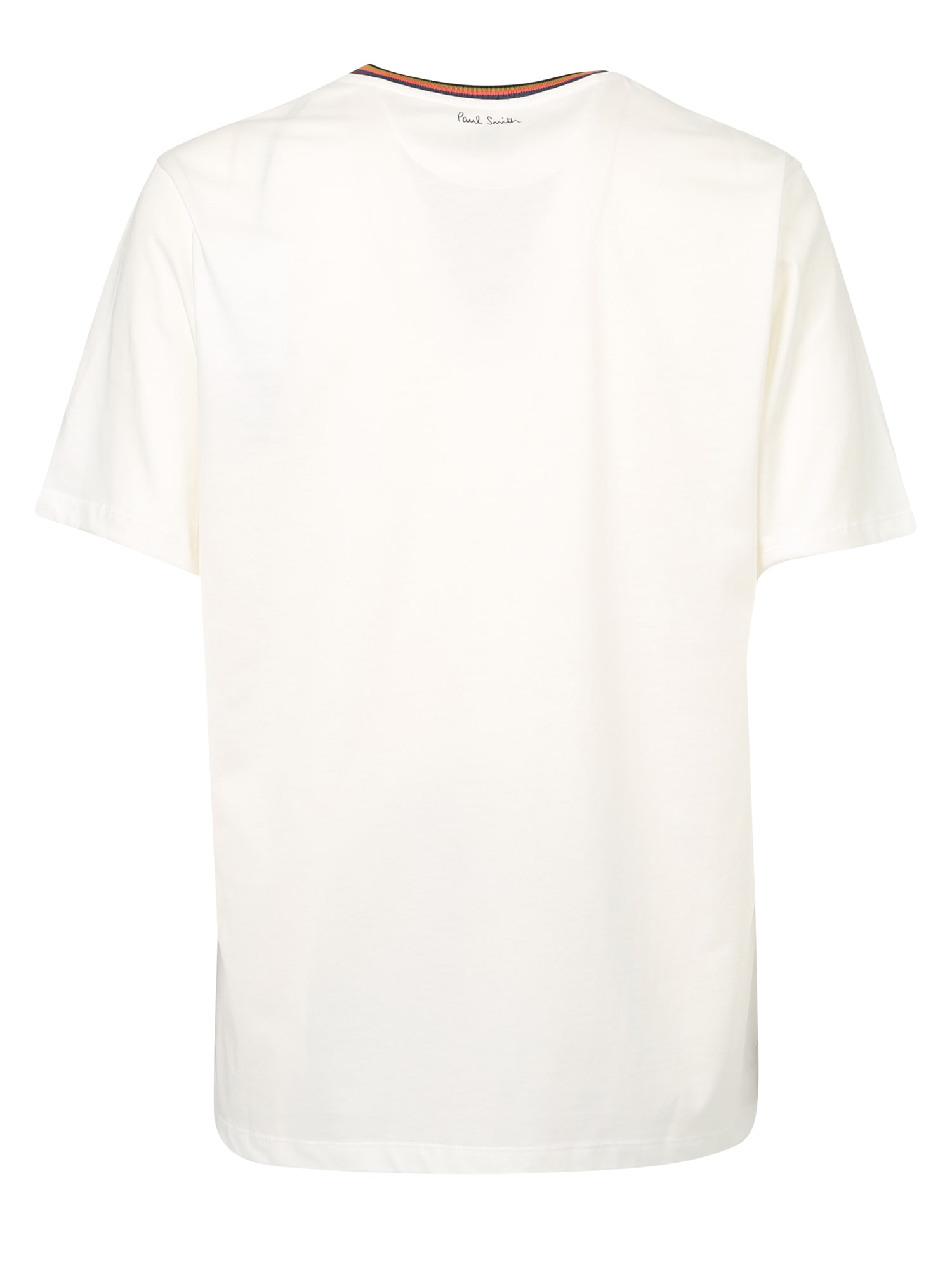 PAUL SMITH STRIPE-DETAIL T-SHIRT WHITE