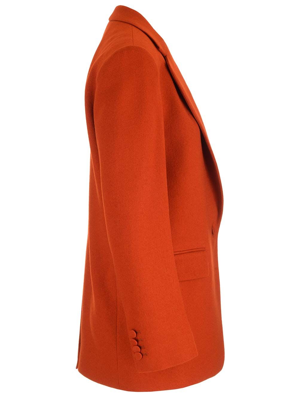 Shop Dries Van Noten Wool Crepe Blazer In Red