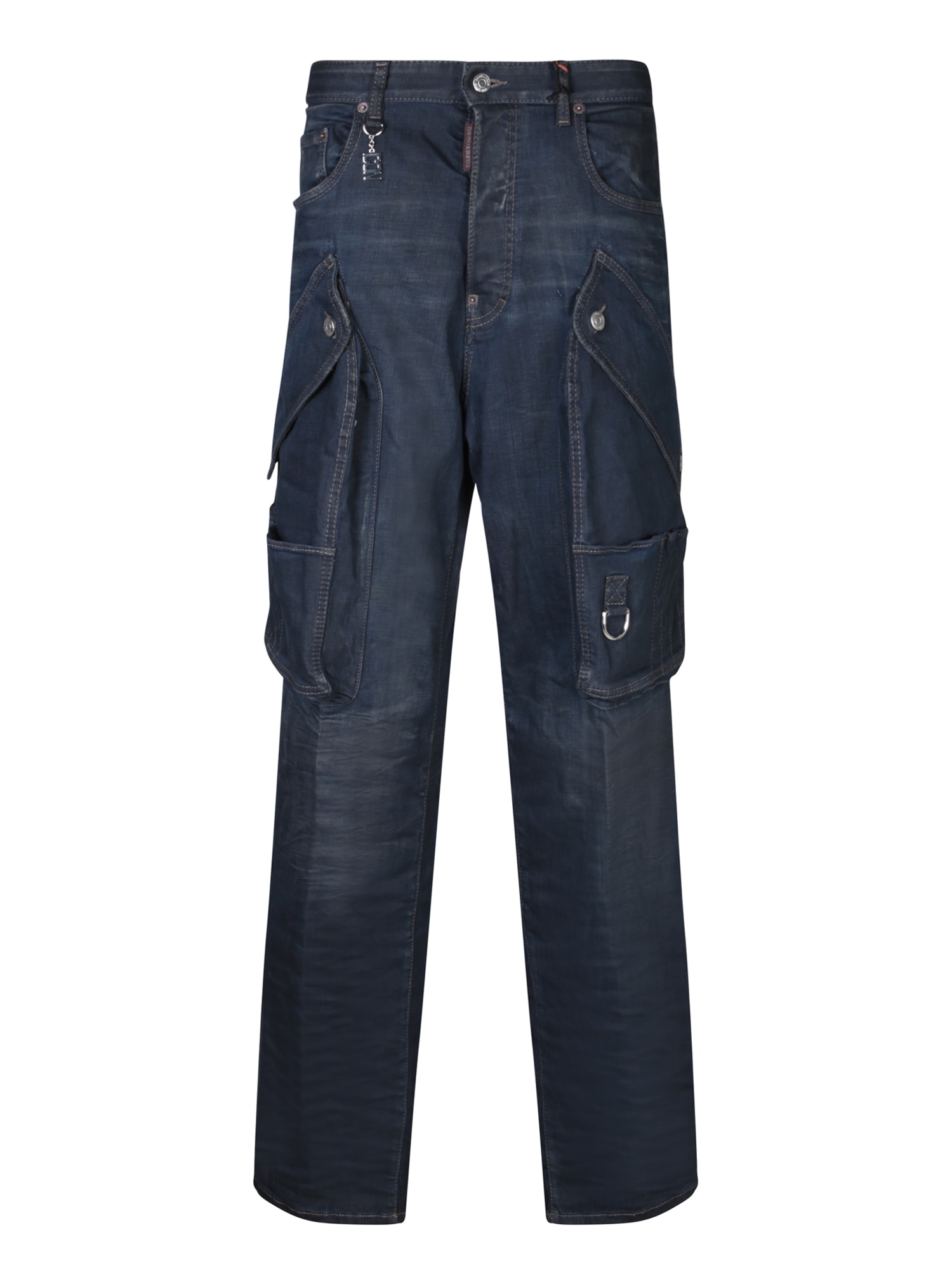 Shop Dsquared2 Cargo Eros Blue Jeans