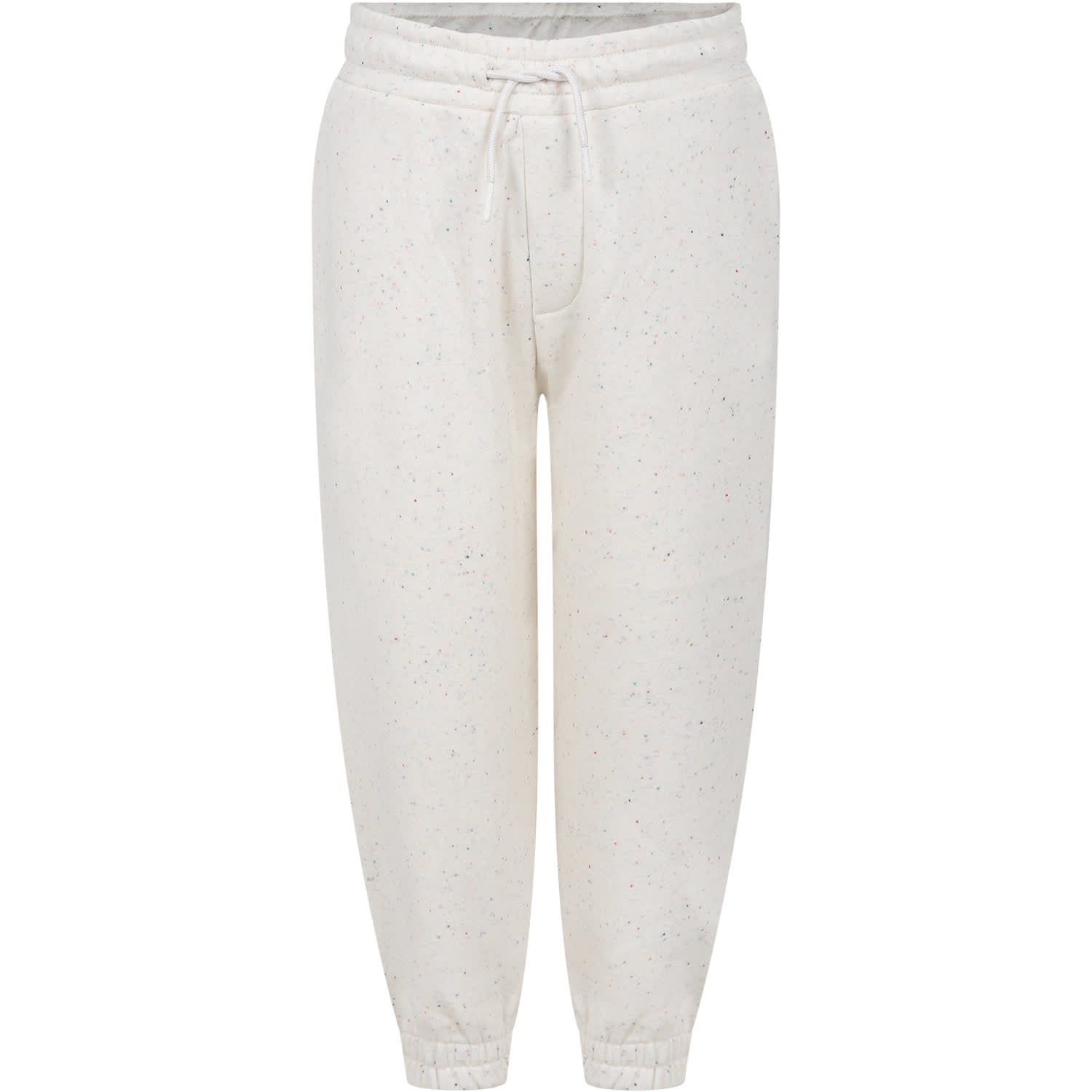 Shop Kenzo Ivory Trousers For Girl With Tiger In C Wicker