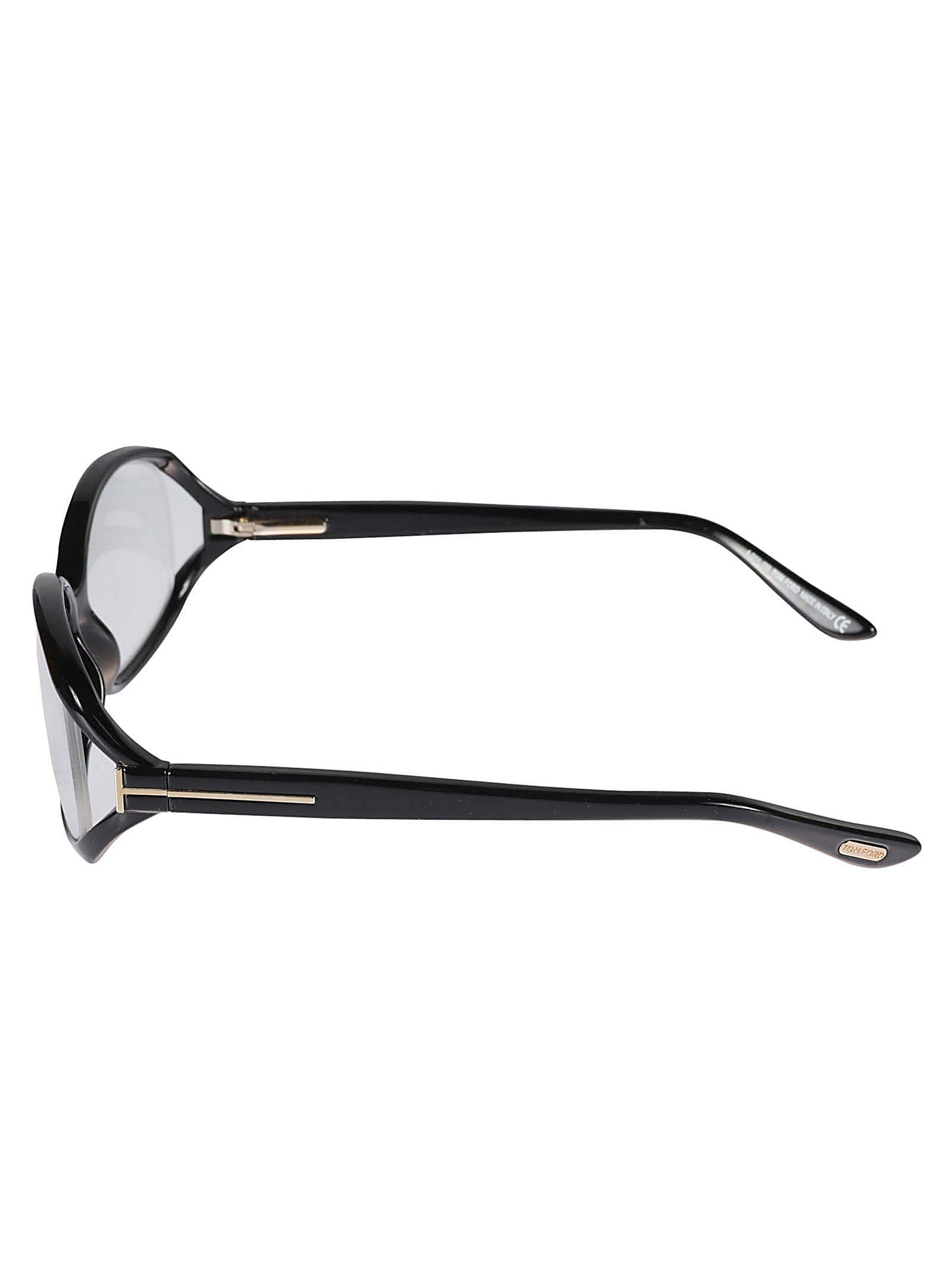 Shop Tom Ford Classic Clear Lense Glasses In Nero