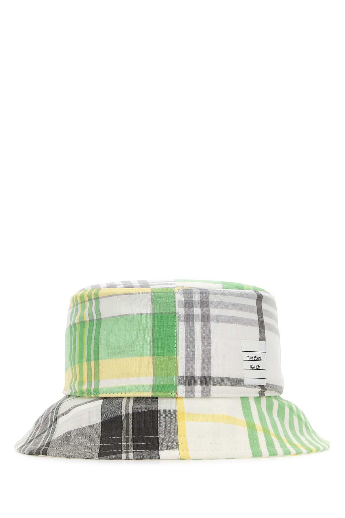 Shop Thom Browne Printed Cotton Bucket Hat In 035