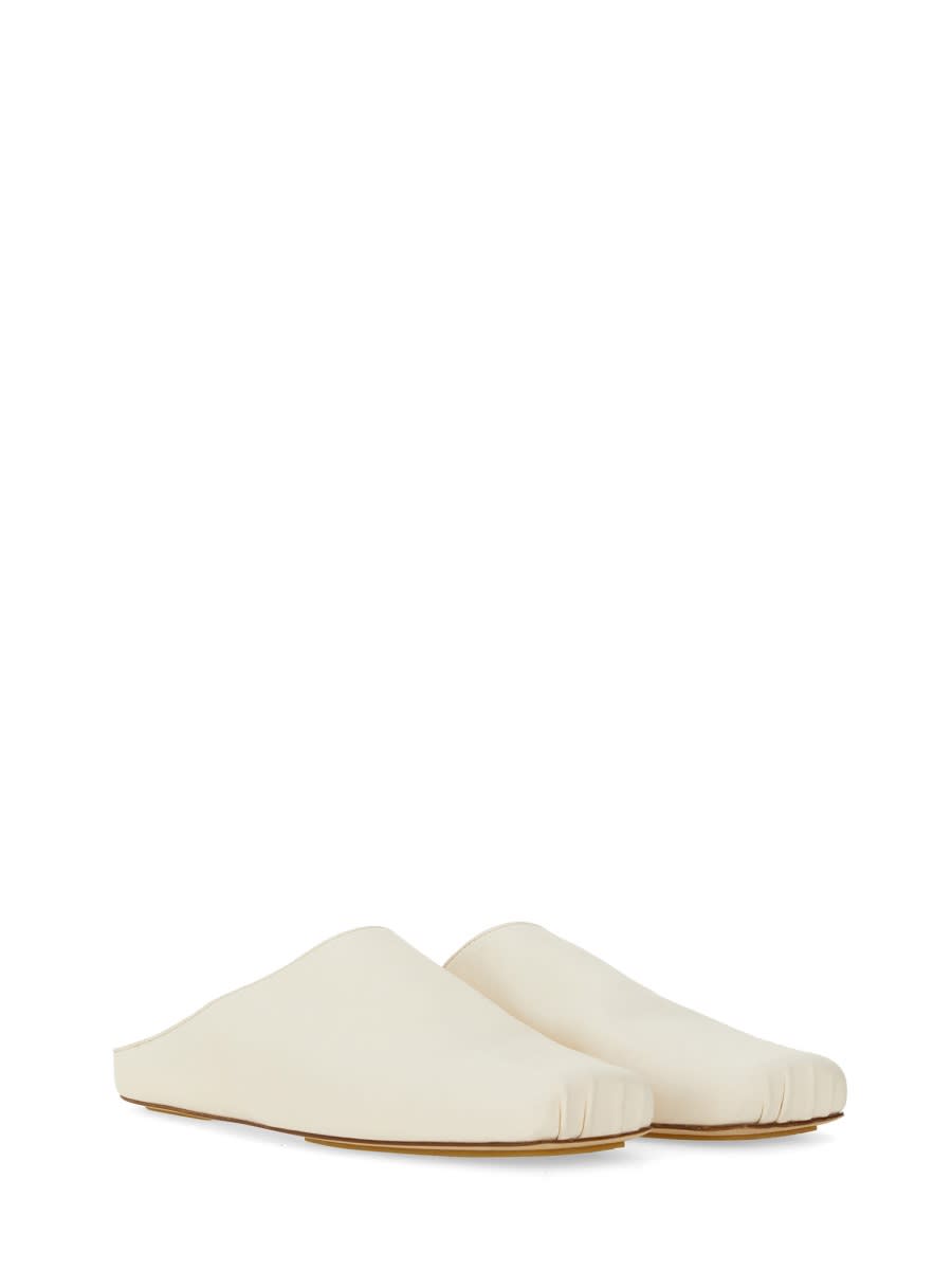 Shop Uma Wang Sandal With Square Toe In White