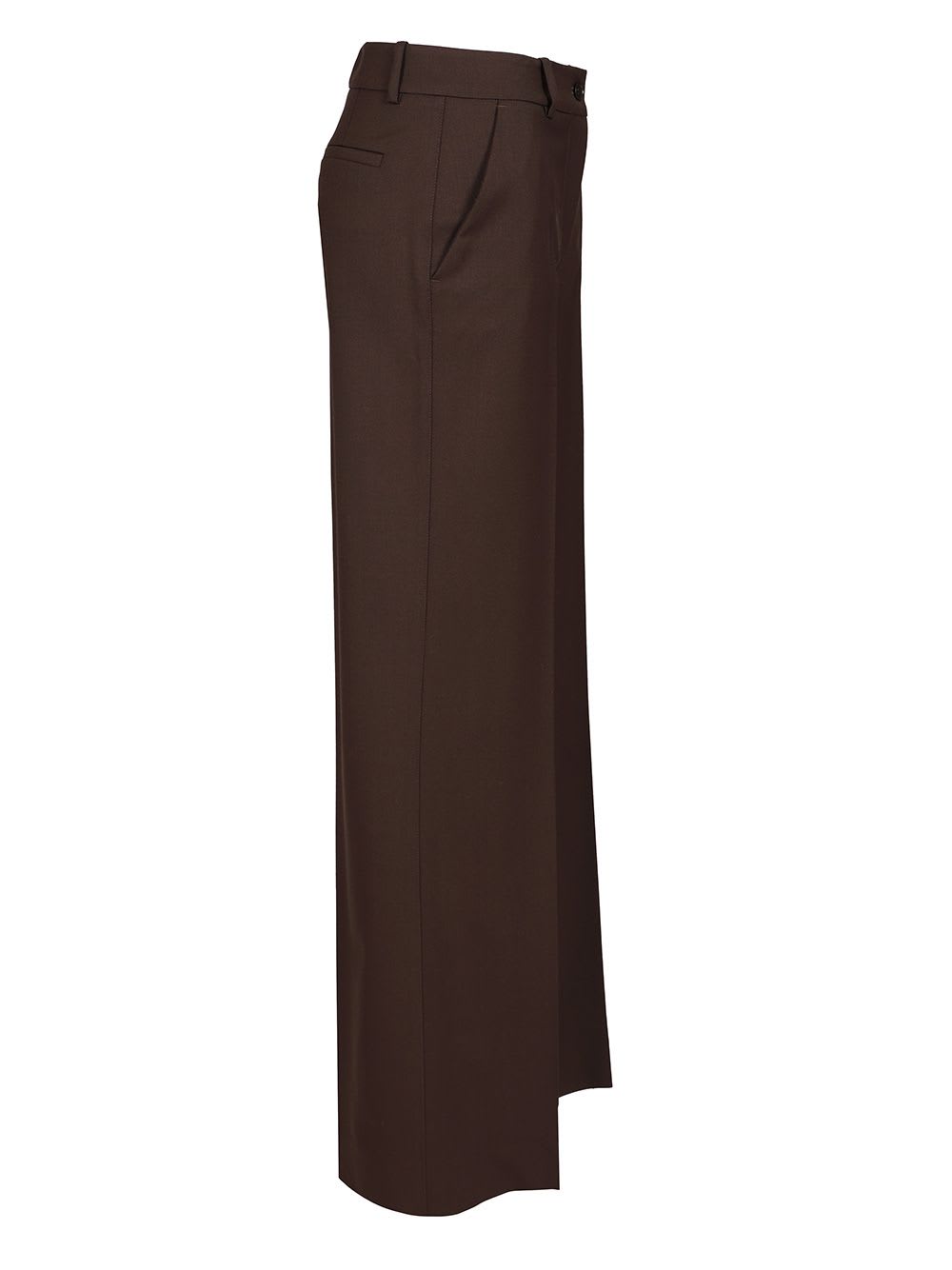 P.a.r.o.s.h Palazzo Trousers In Brown