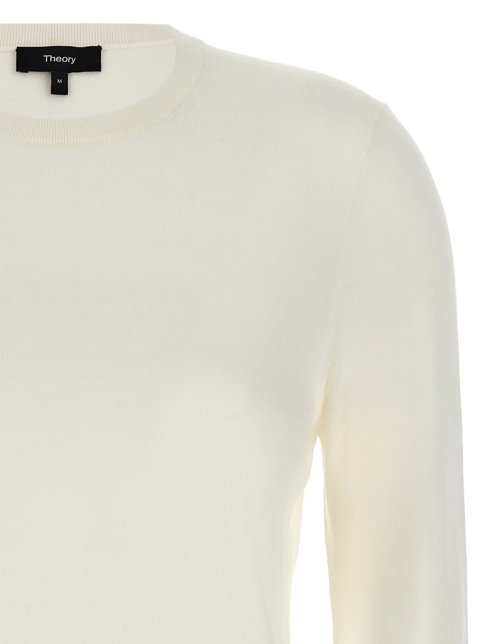 Shop Theory Wool Sweater In White