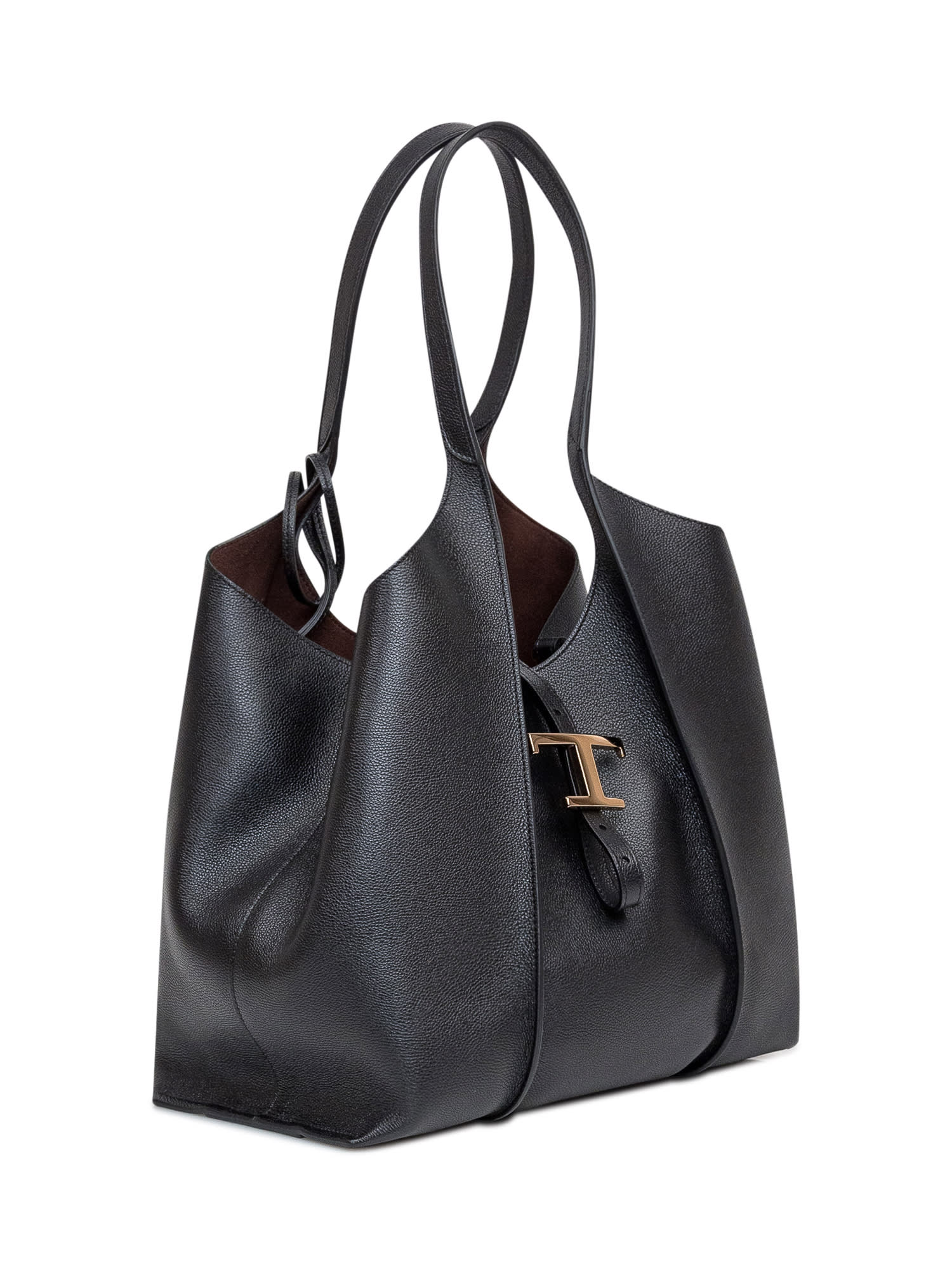 Shop Tod's Shopping Bag In Nero