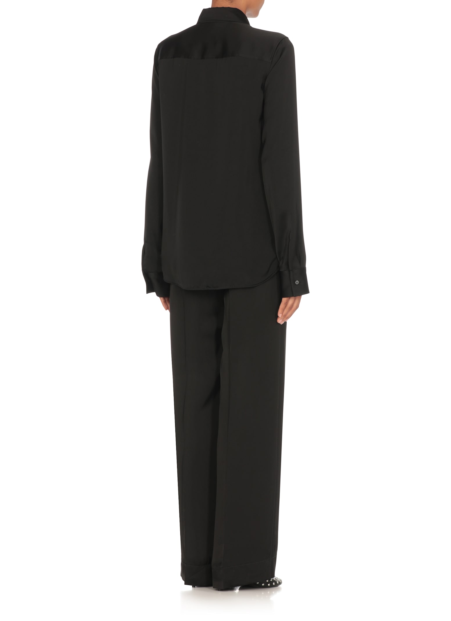 Jil Sander Long Sleeve Shirt In Black
