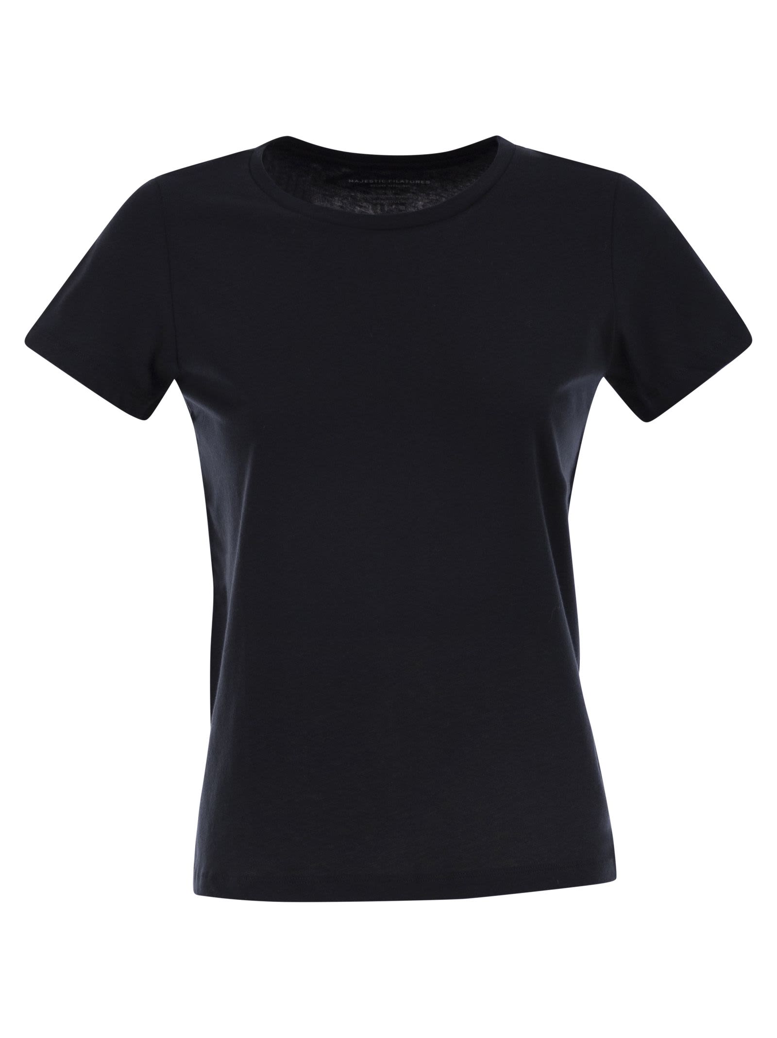 Crew-neck Short-sleeved Cotton T-shirt