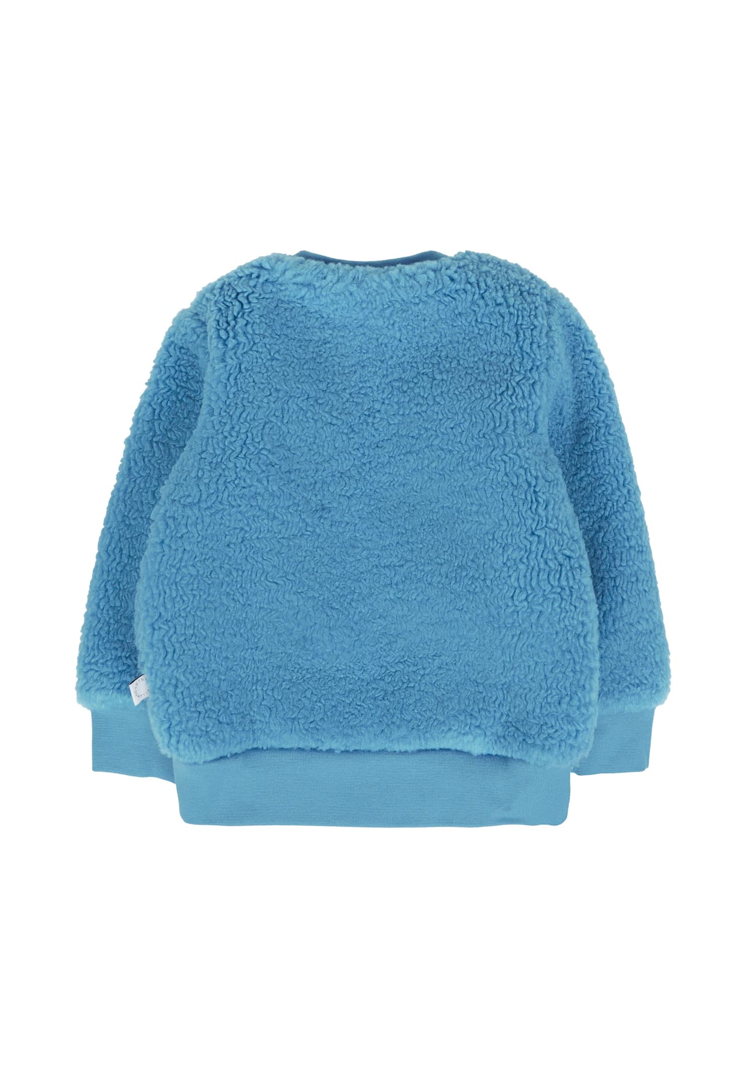 Stella Mccartney Blue Sweatshirt For Baby Boy With Yeti In Blue