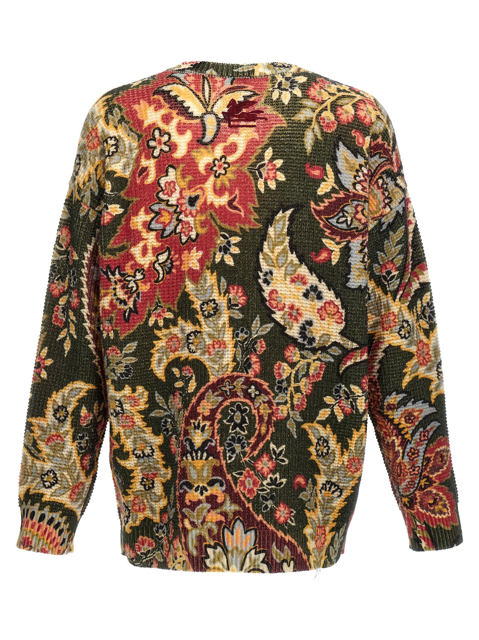 Shop Etro Paisley Sweater In Multicolor