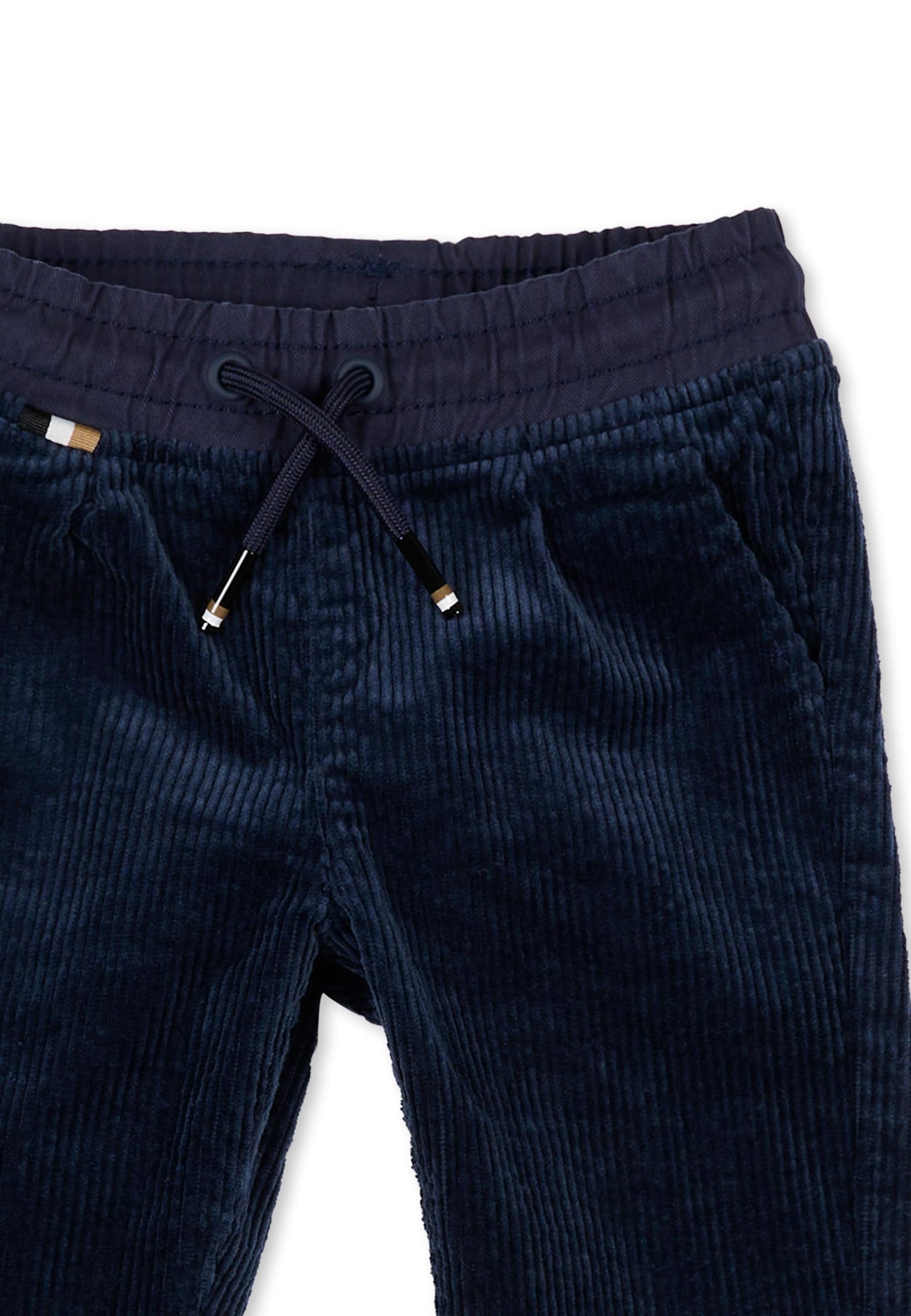 Hugo Boss Blue Trousers For Baby Boy In Blue