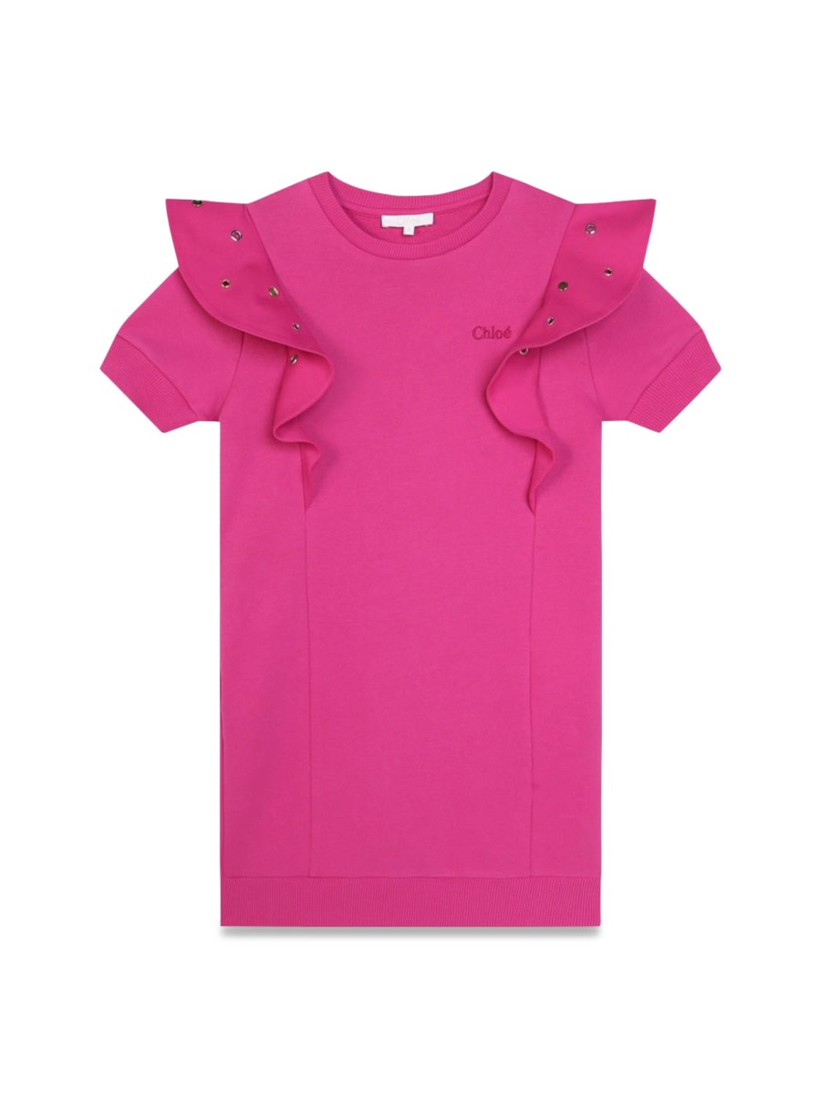 Shop Chloé M/c Dress In Pink