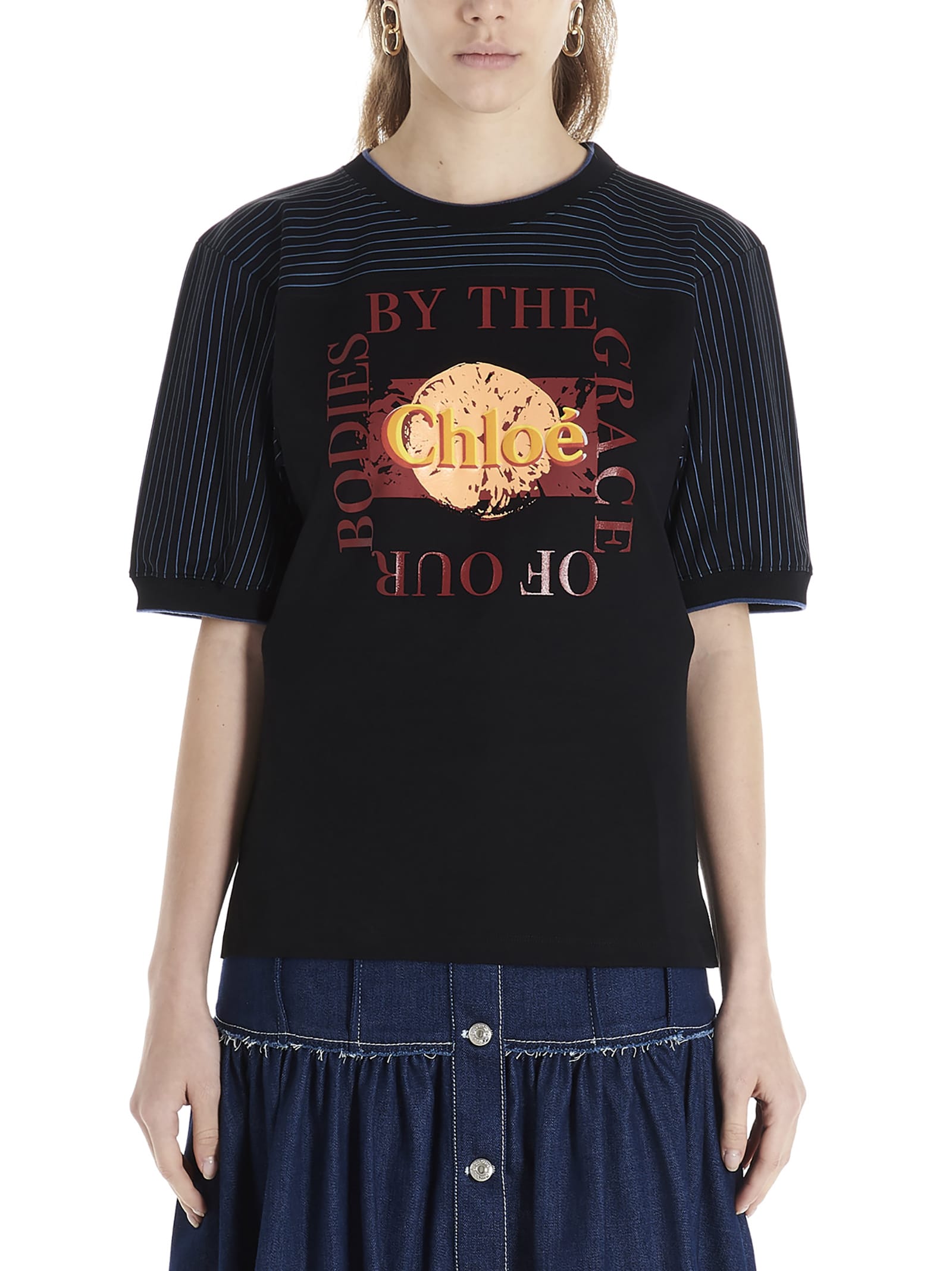 Chloé By The Grace Of Our Bodies T-shirt In Black