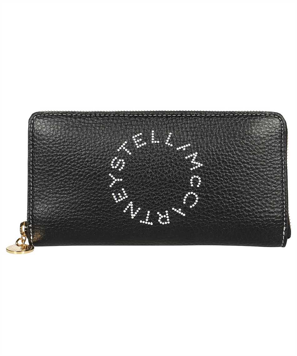 Shop Stella Mccartney Stella Logo Continental Wallet In Black