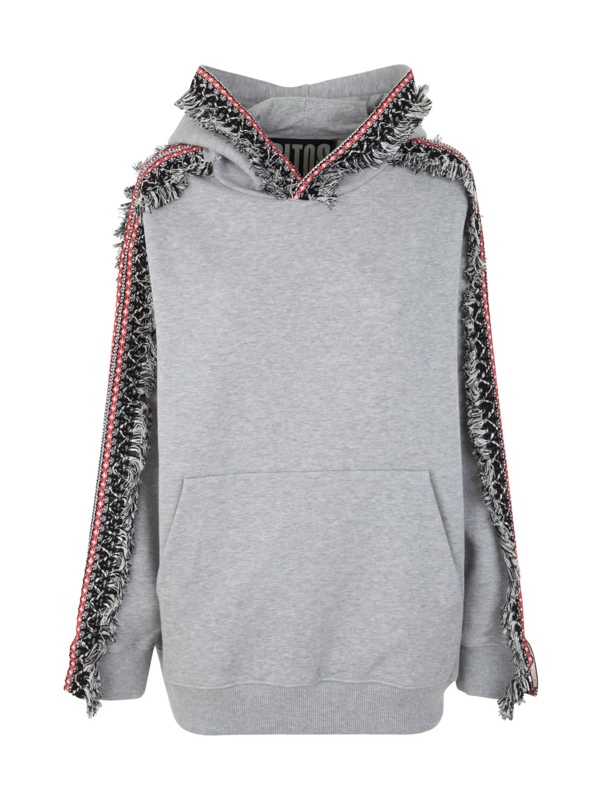 RITOS OVERSIZE HOODIE WITH FRINGES
