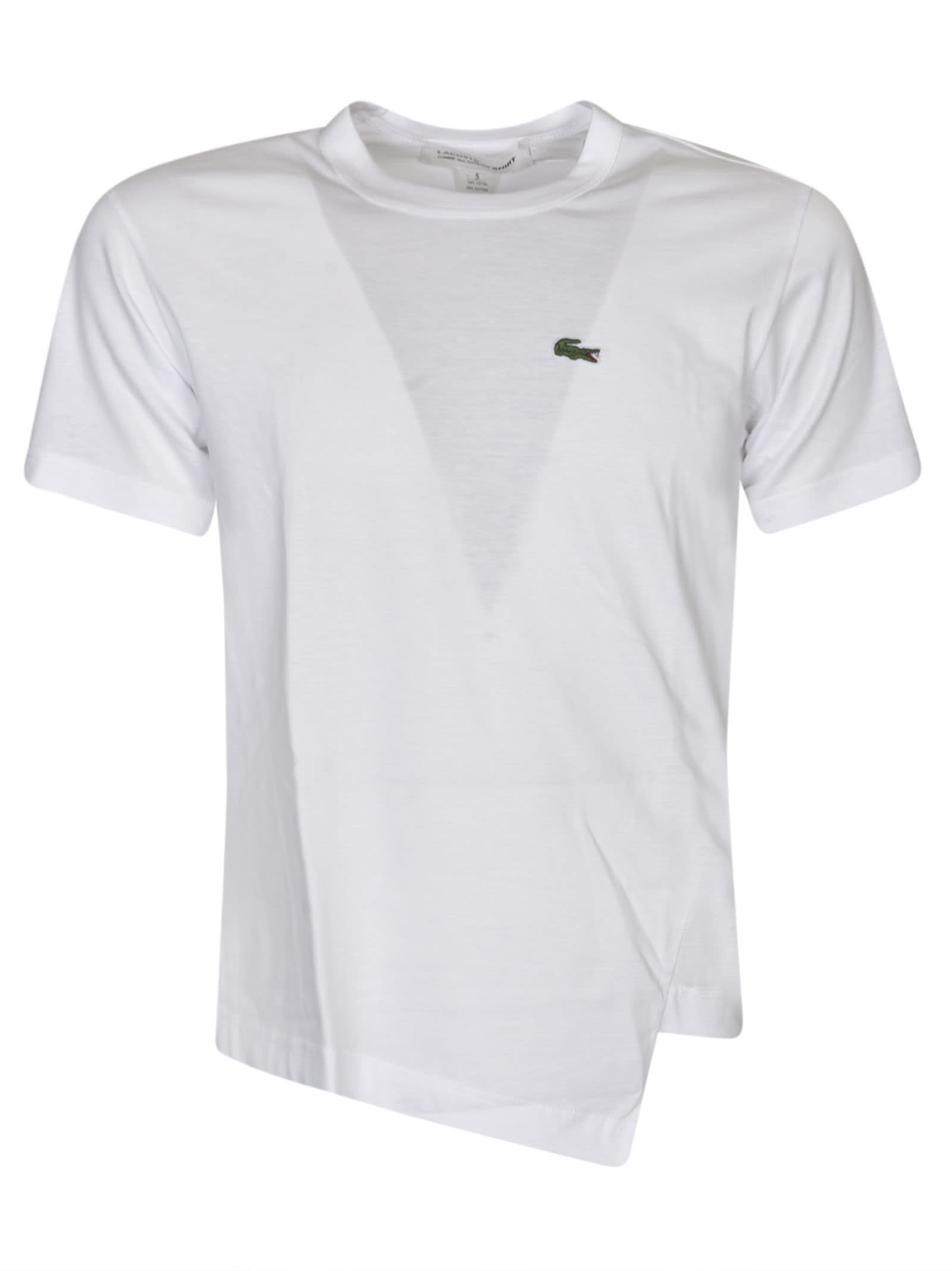 Comme des Garçons Logo Embroidered Asymmetric T-shirt
