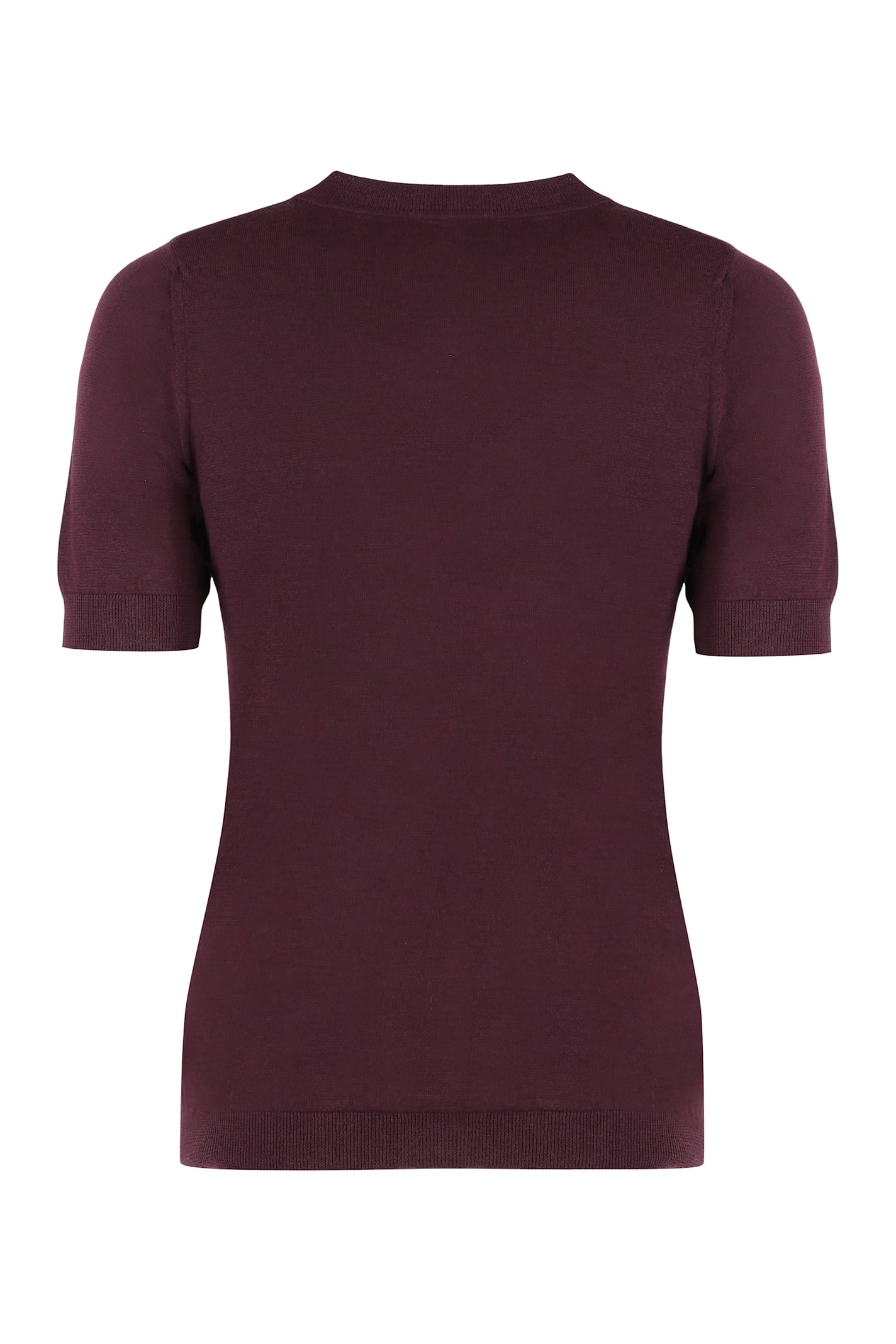 Etro Short Sleeve Sweater In Burgundy